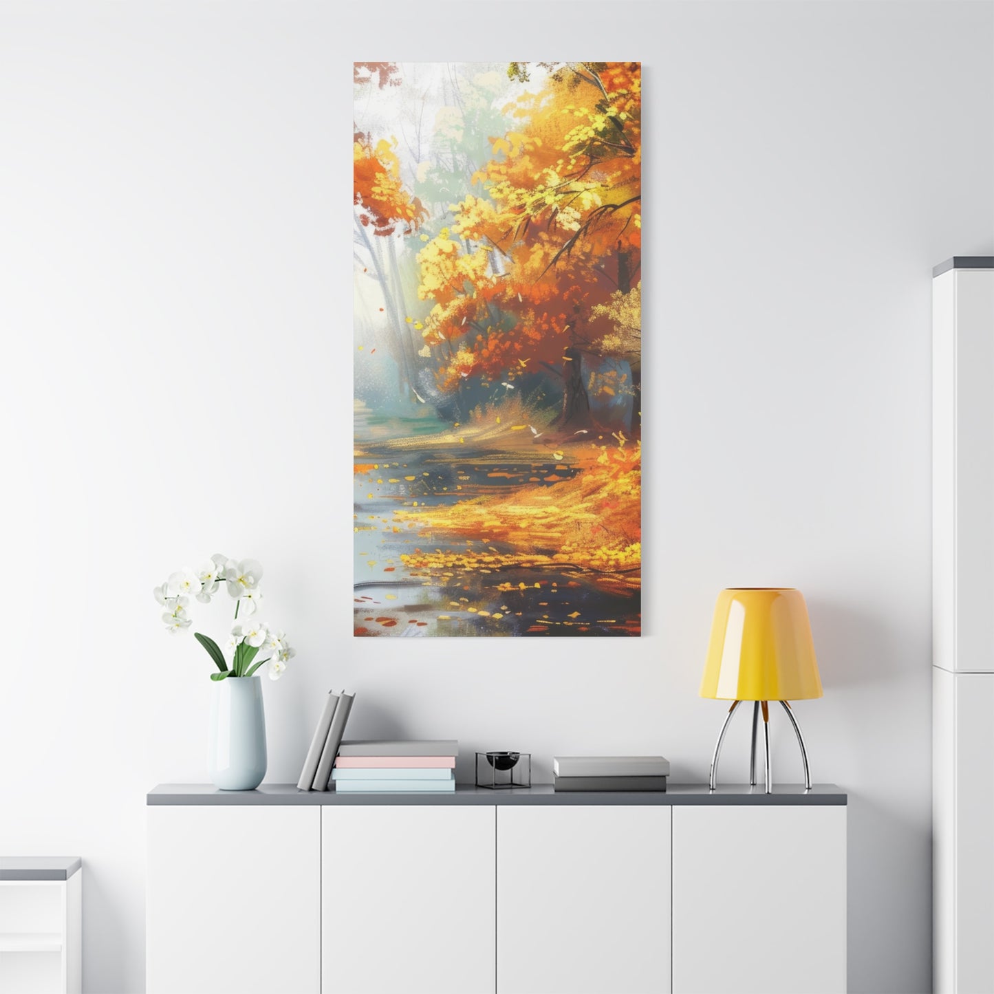 Autumn Serenity Canvas Print, Fall Decor, Home Wall Art, Nature Artwork, Gift for Nature Lovers, Cozy Decorating