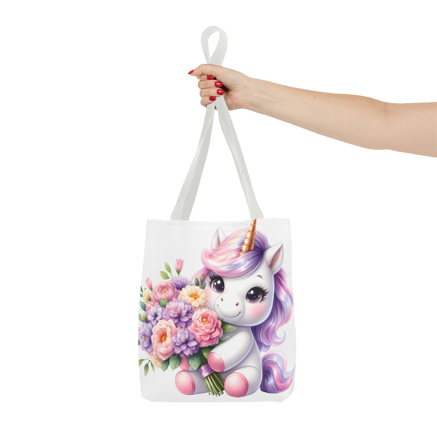 Cute Unicorn Tote Bag, Flower Girl Gift, Kids Birthday Party, Magical Purse for Women, Eco-Friendly Shopping Bag