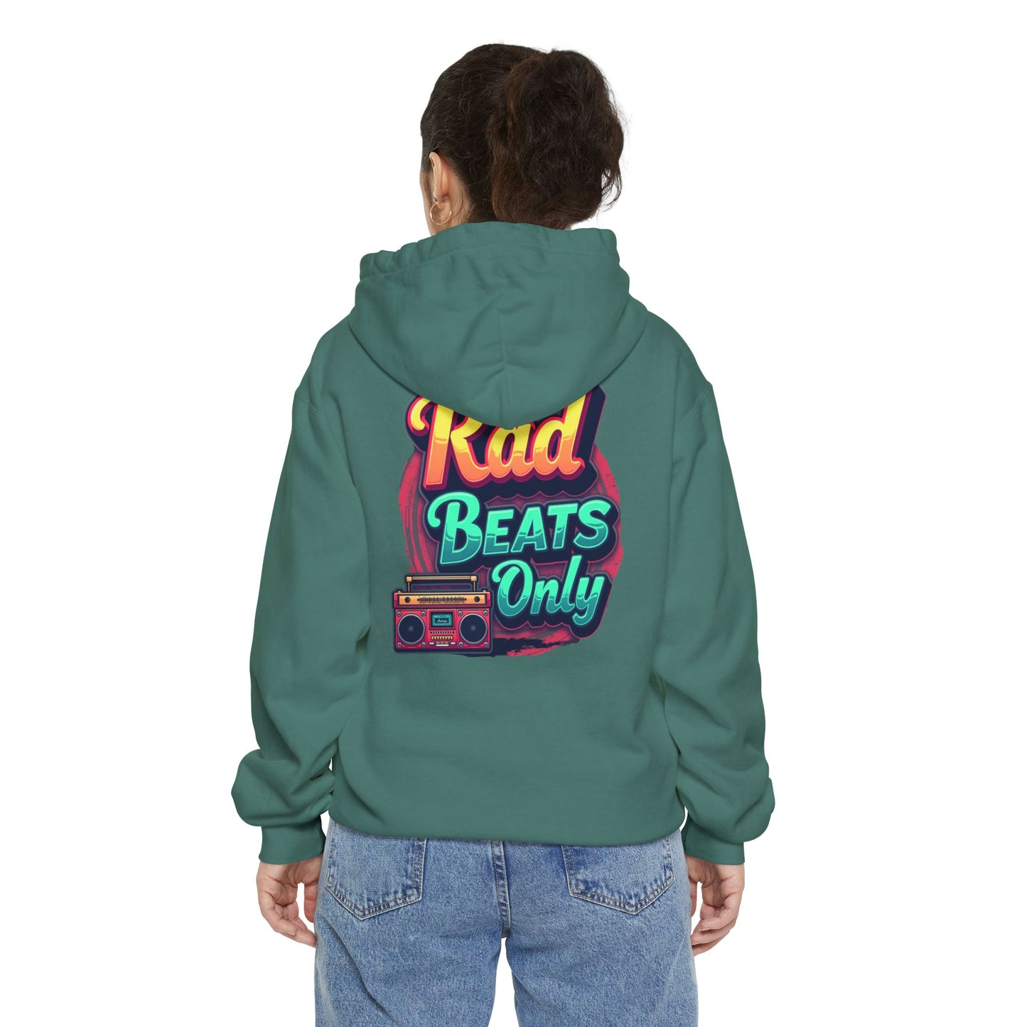 Rad Beats Unisex Hoodie, Music Lover Gift, Fun Retro Apparel, Unique Streetwear, Perfect for Casual Outfits