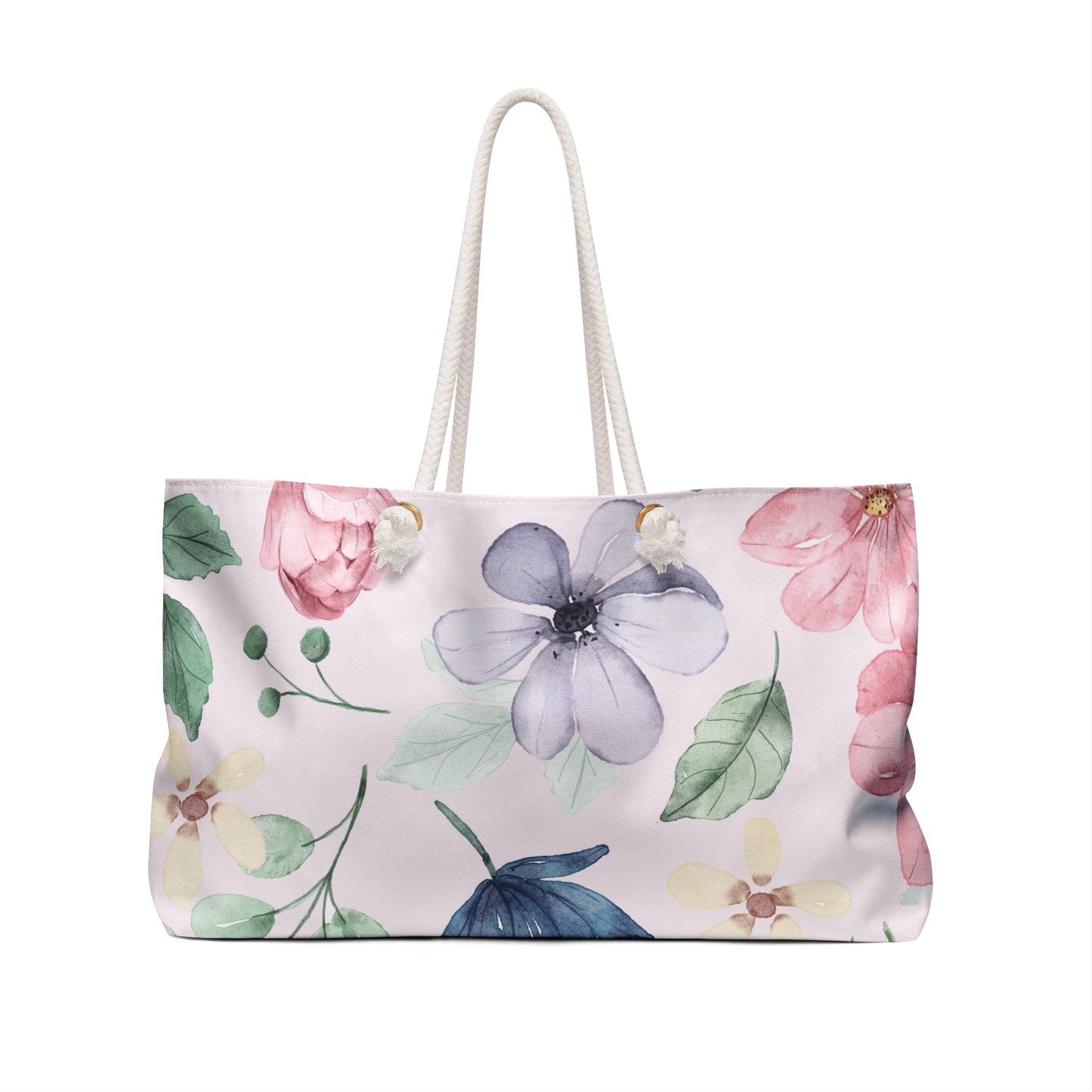 Floral Weekender Bag | Chic Travel Tote | Stylish Beach, Gym, or Overnight Bag | Perfect for Gifts | Summer Blossom Design