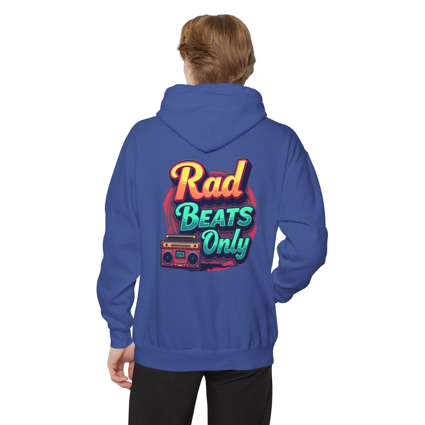 Rad Beats Unisex Hoodie, Music Lover Gift, Fun Retro Apparel, Unique Streetwear, Perfect for Casual Outfits