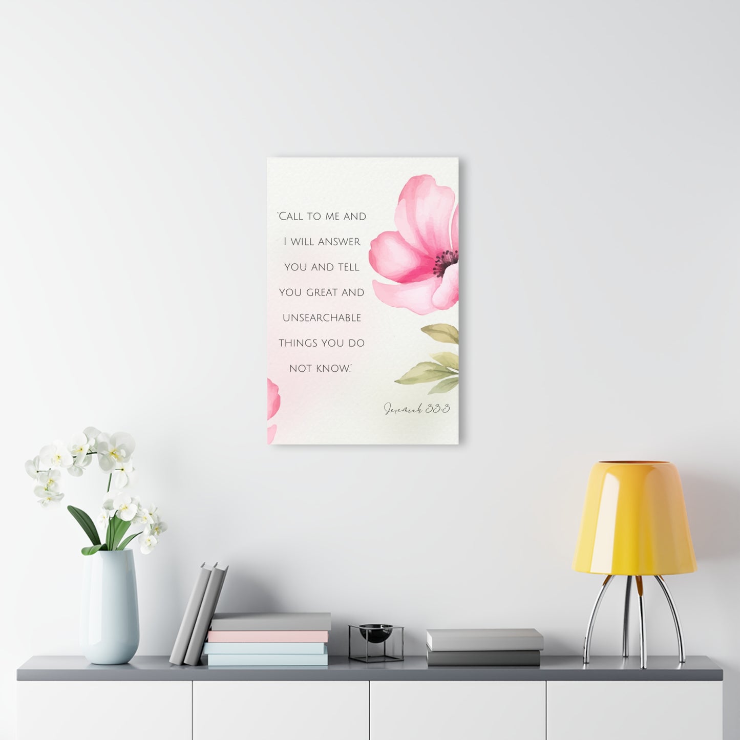 Floral Acrylic Print Wall Art, Inspirational Home Decor, Gift for Her, Modern Wall Art, Motivational Quote Print