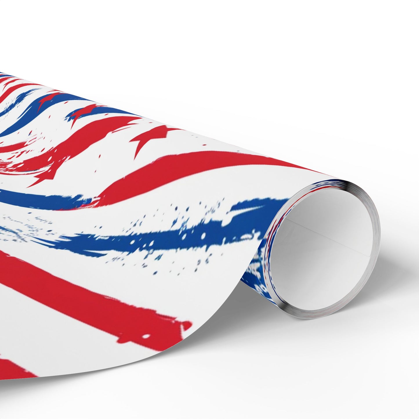 Patriotic Wrapping Paper - Celebratory Gift Wrap for Independence Day, Memorial Day, Veterans Day, Party Supplies, USA Decor