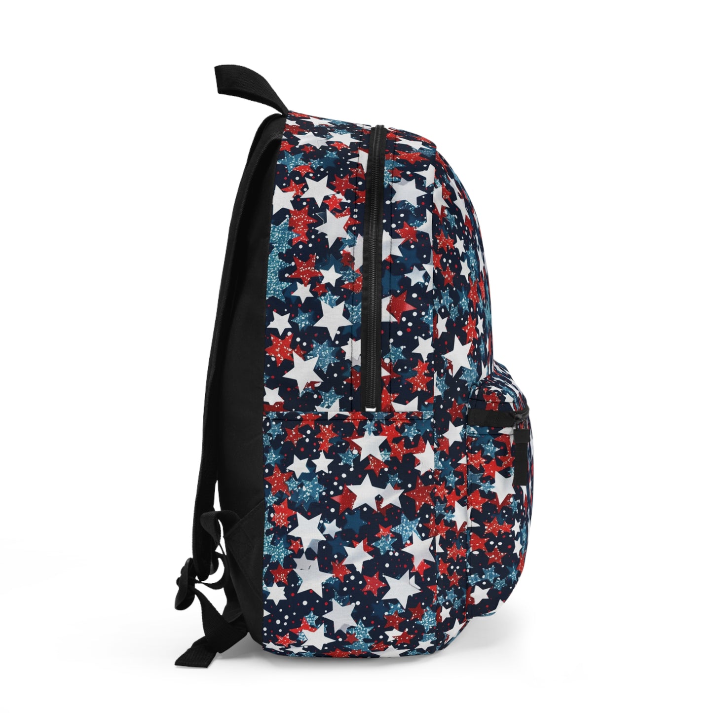 Starry Pattern Backpack, Stylish School Pack, Unique Gift for Kids, Trendy Travel Bag, Perfect for Summer Camp, Star Print Rucksack