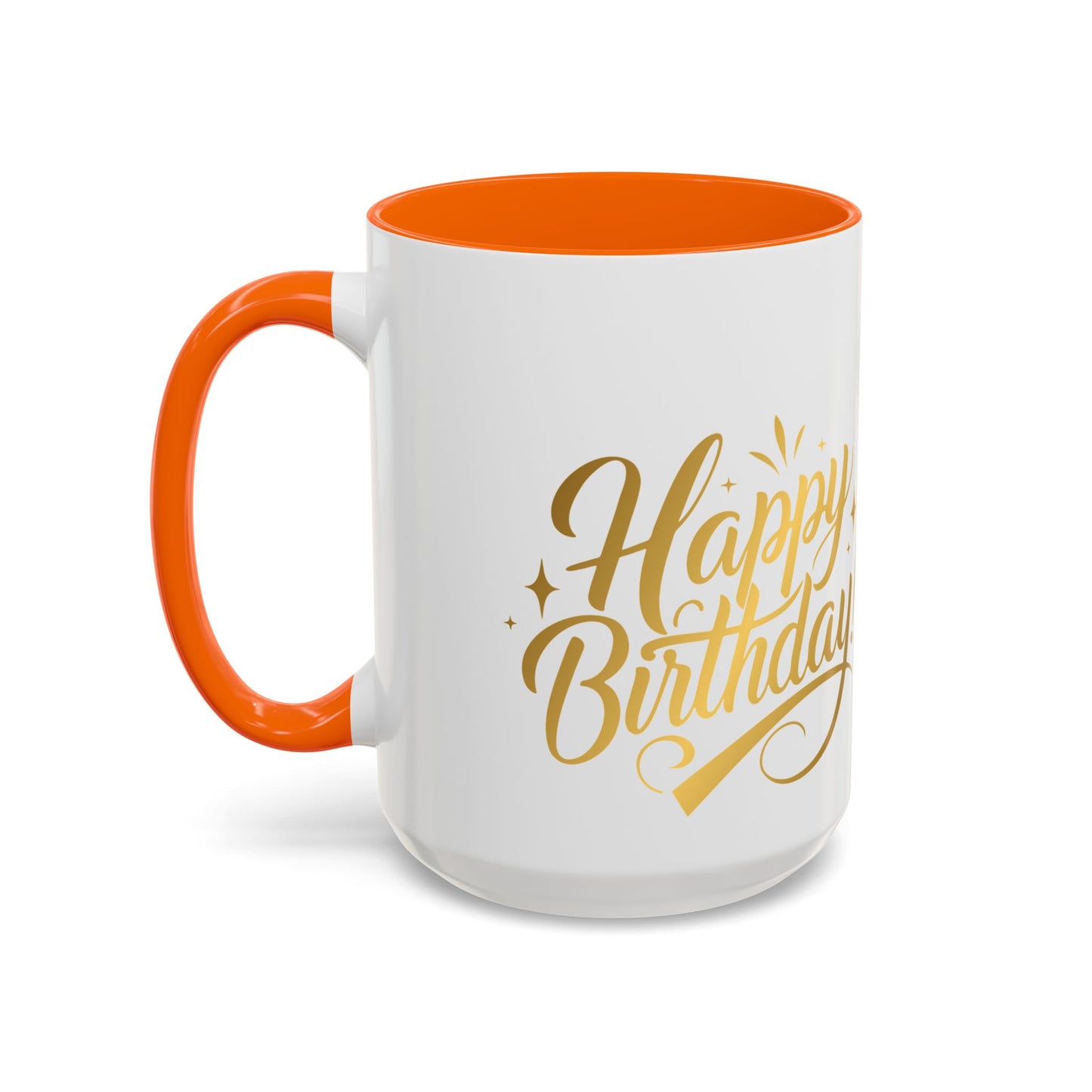 Happy Birthday Accent Coffee Mug - Cute Dinosaur with Balloons - Fun Celebration Drinkware