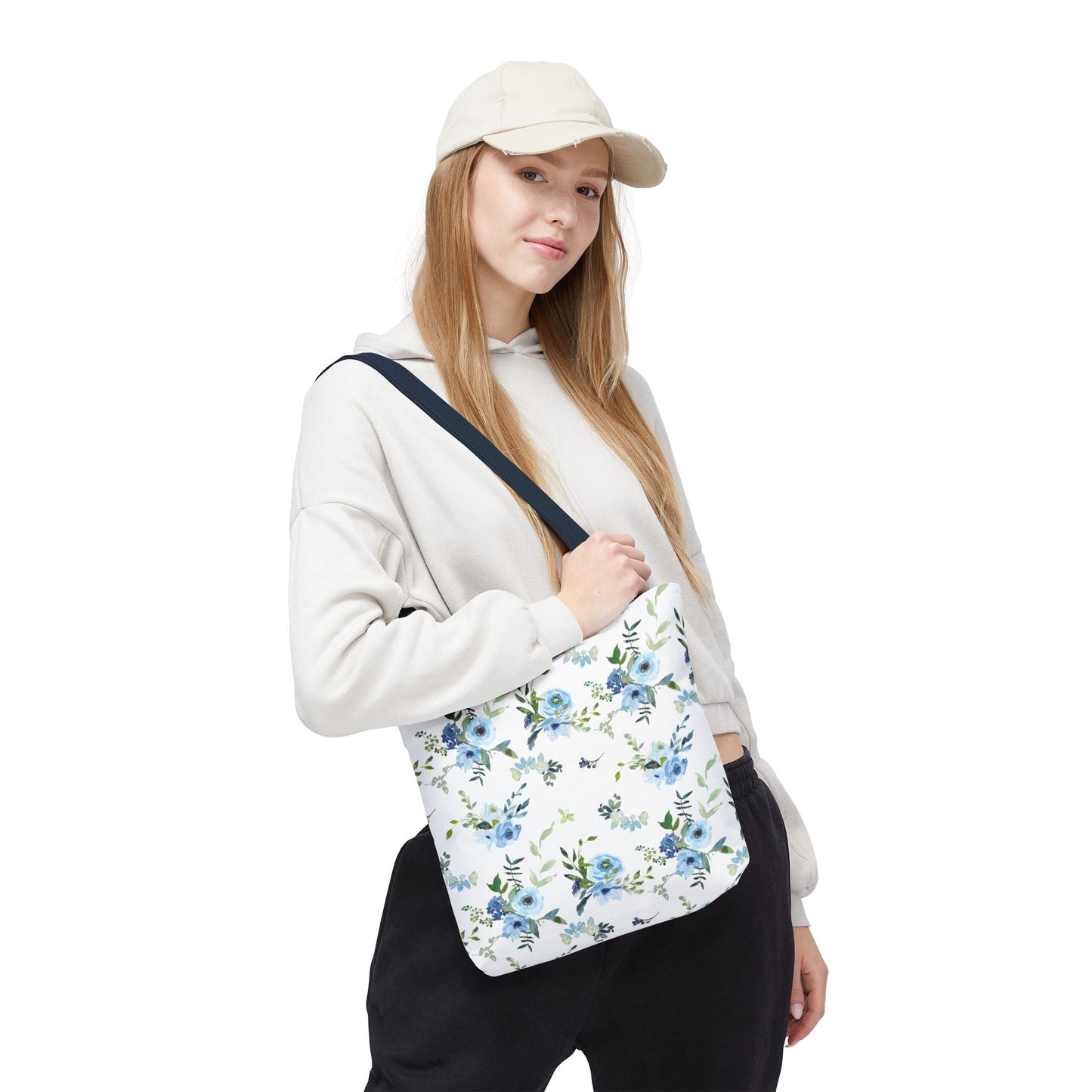 Floral Tote Bag, Stylish Reusable Bag, Eco-Friendly Shopping Tote, Beach Bag, Gift Bag for Her