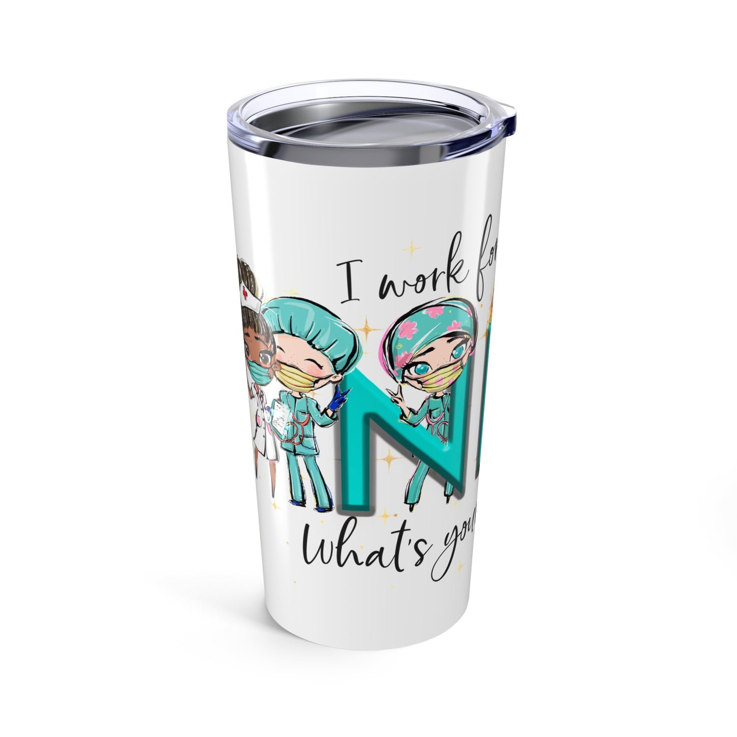Nurse Appreciation Tumbler, Thank You Nurse Cup, Healthcare Worker Gift, Medical Staff Coffee Mug, Nurse Superhero Travel Mug