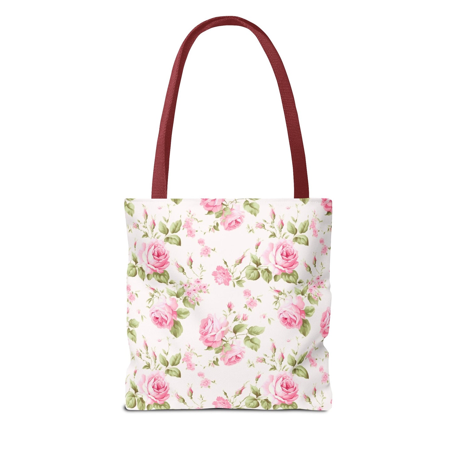 Floral Tote Bag, Rose Pattern Shoulder Bag, Stylish Eco-Friendly Shopper, Gift for Her, Spring Summer Accessory