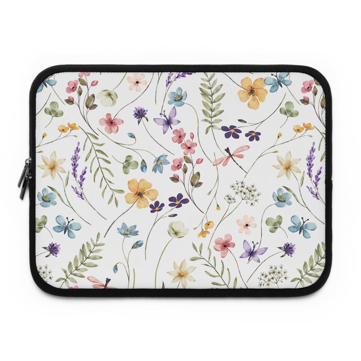 Floral Laptop Sleeve - Stylish Botanical Design, Perfect Gift for Students, Women, Tech Accessory, Mother's Day, Birthday