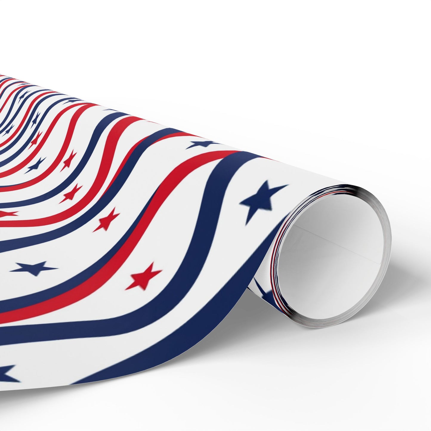 Patriotic Wrapping Paper for Holidays, Gift Wrap for Independence Day, Festive Decor, Star-Patterned Paper, Ideal for Celebrations