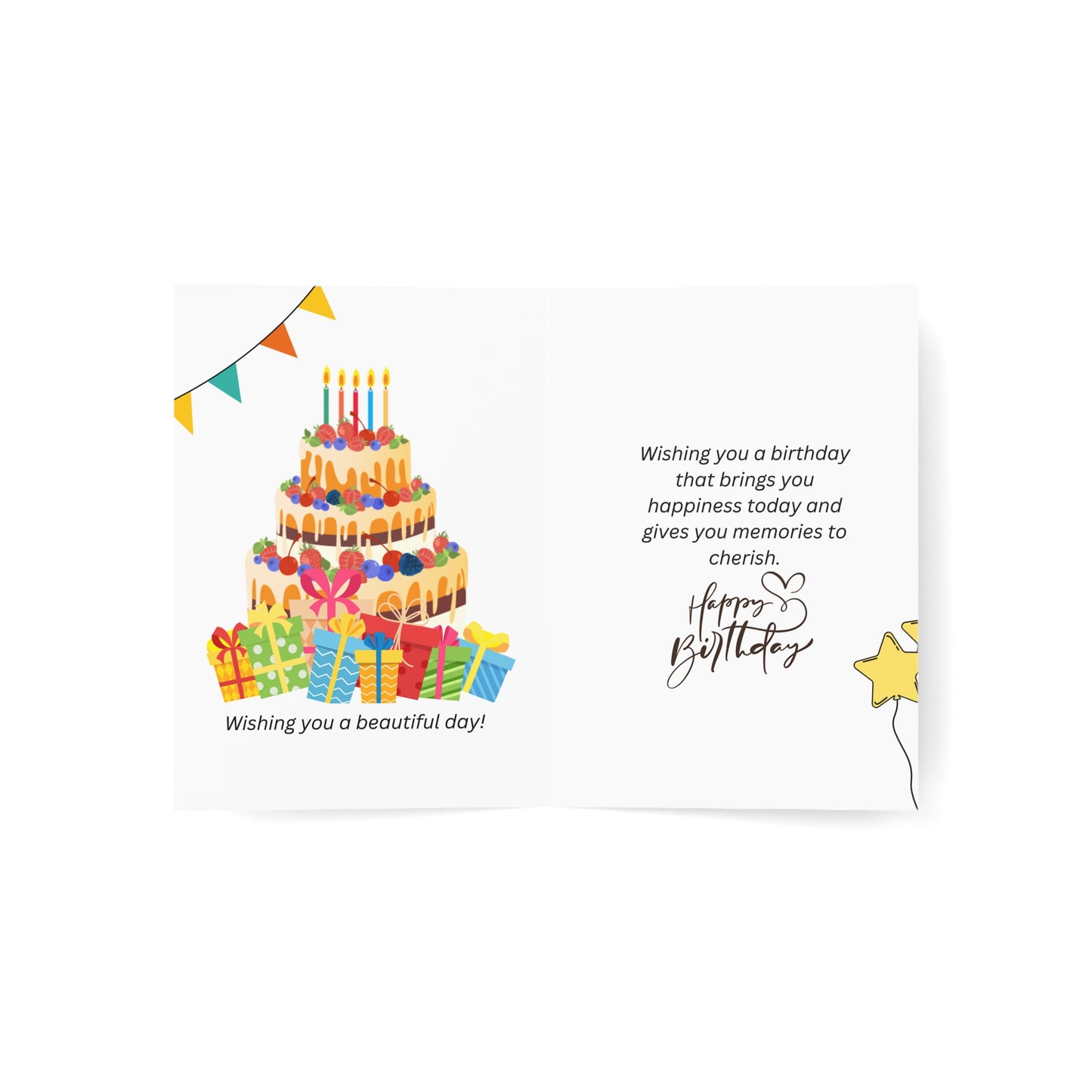Happy Birthday Greeting Cards Set - 1, 10, 30, or 50pcs
