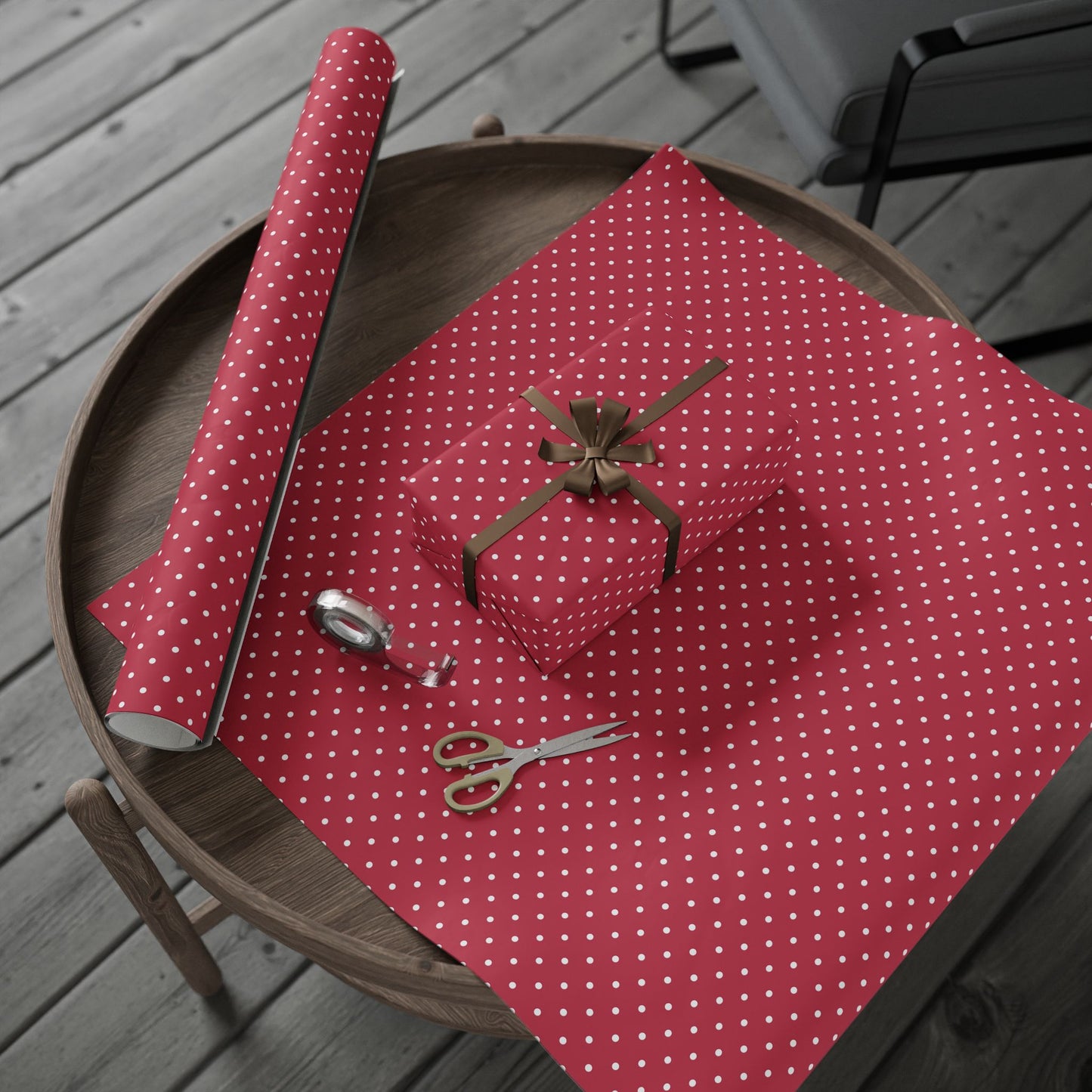 Polka Dot Wrapping Paper Roll - Festive Gift Wrap for Birthdays, Holidays, Weddings, Party Decor, Cute Presents