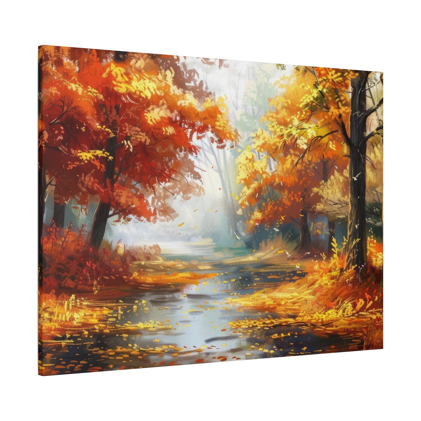 Autumn Serenity Canvas Print, Fall Decor, Home Wall Art, Nature Artwork, Gift for Nature Lovers, Cozy Decorating