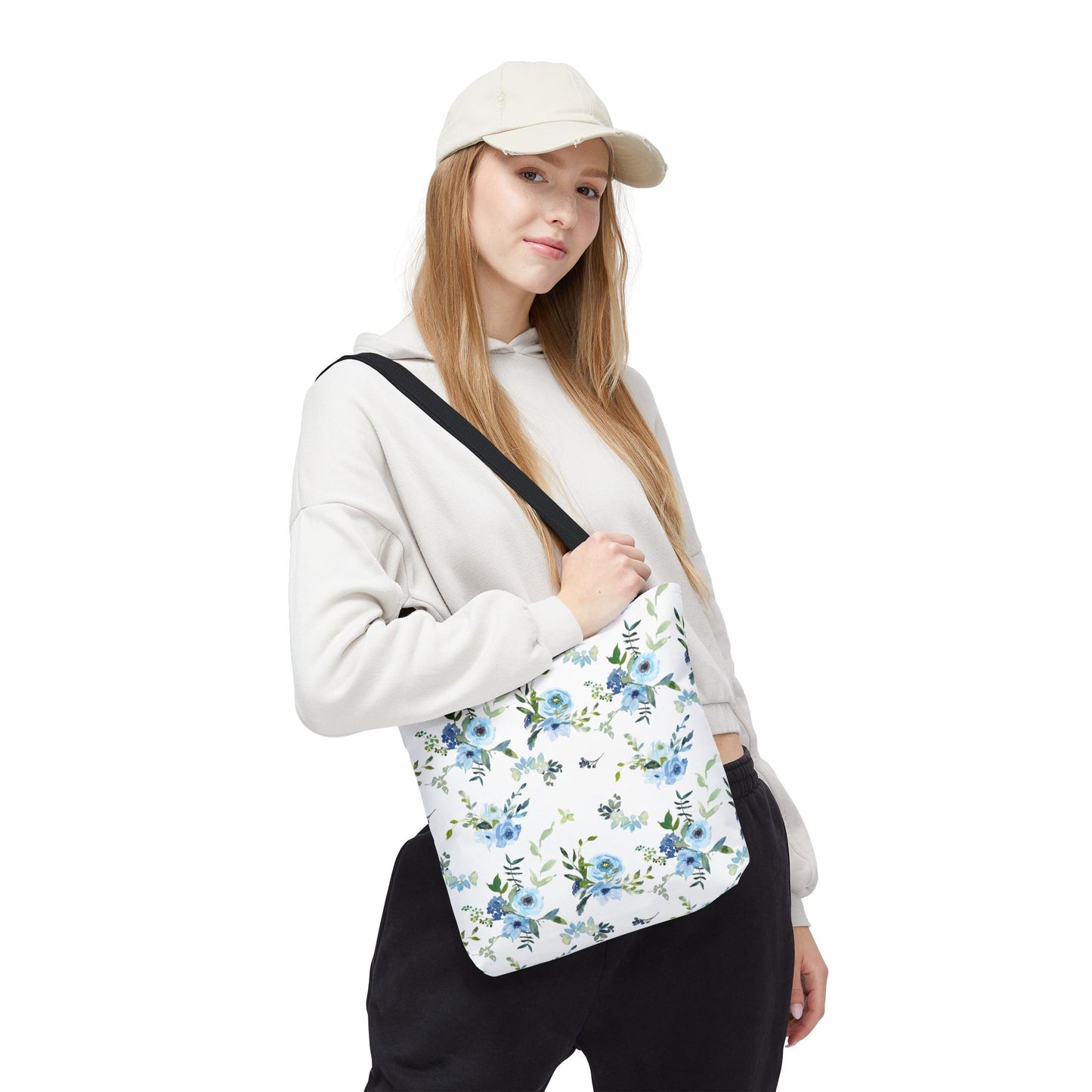 Floral Tote Bag, Stylish Reusable Bag, Eco-Friendly Shopping Tote, Beach Bag, Gift Bag for Her