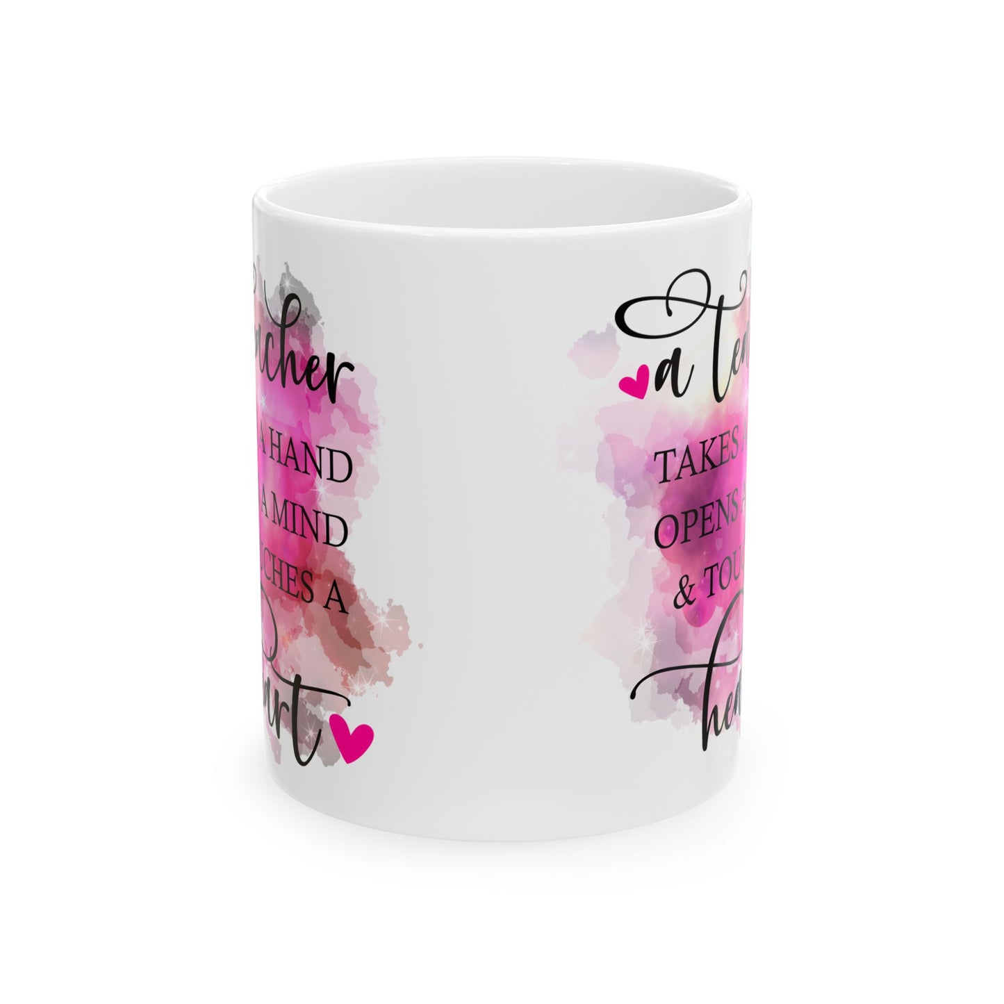 Teacher Appreciation Ceramic Mug - Motivational Gift, 11oz/15oz Coffee Cup for Educators, End of Year Gift, Inspirational Quote