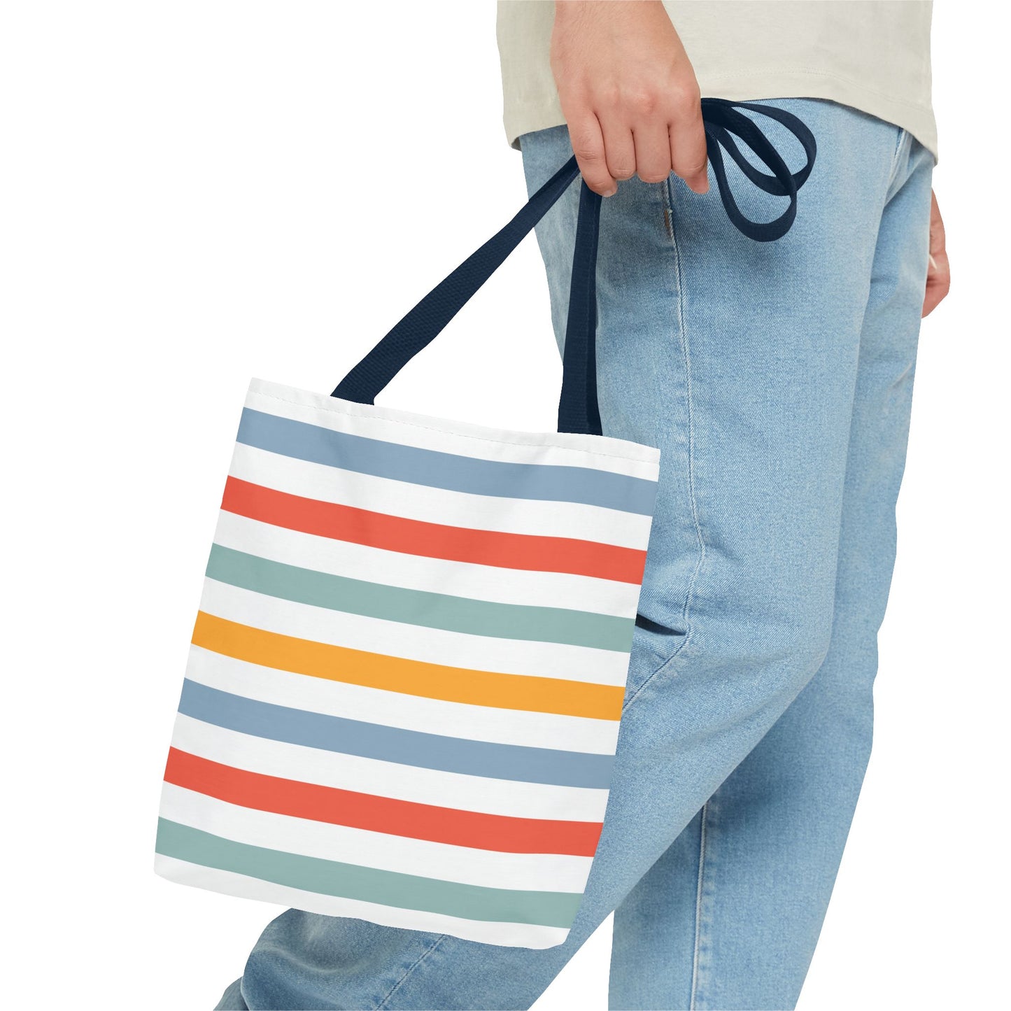 Colorful Striped Tote Bag, Beach Day Bag, Shopping Tote, Summer Accessory, Eco-Friendly Carryall