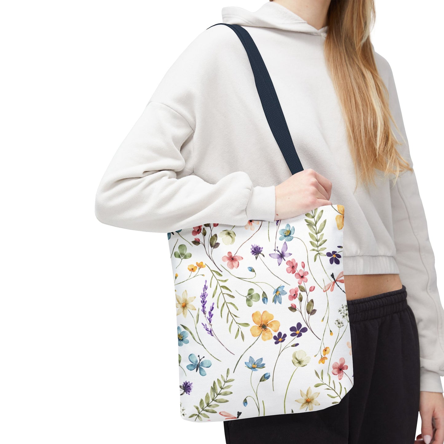 Floral Tote Bag - Stylish, Versatile, Reusable Shopping Bag, Eco-Friendly Gift, Perfect for Spring & Summer