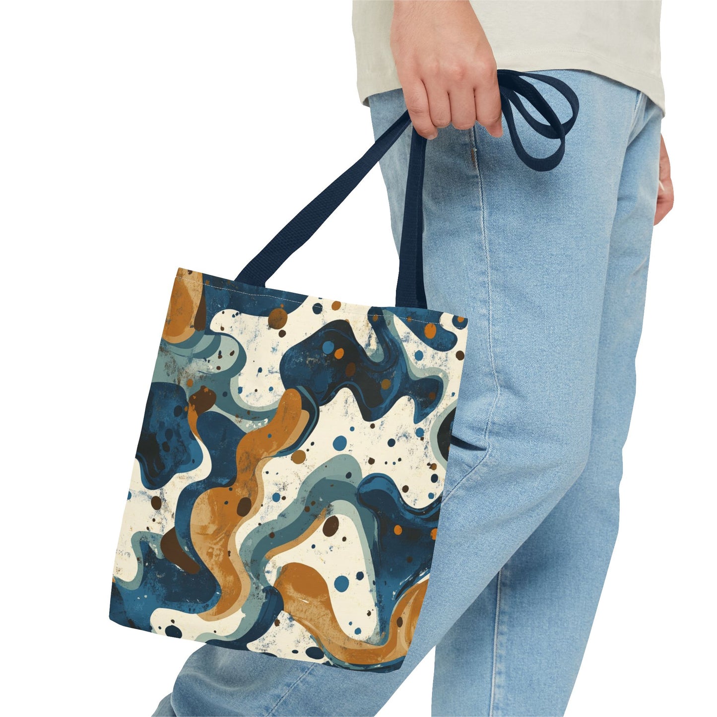 Stylish Abstract Tote Bag, Art-Inspired Carryall, Everyday Tote, Boho Chic Bag, Eco-Friendly Shopping Bag, Unique Gift Idea