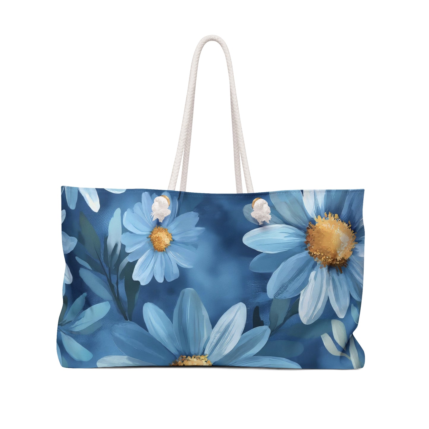 Floral Weekend Bag - Flower Print Tote, Travel Bag, Beach Bag, Canvas Weekender, Gift for Her