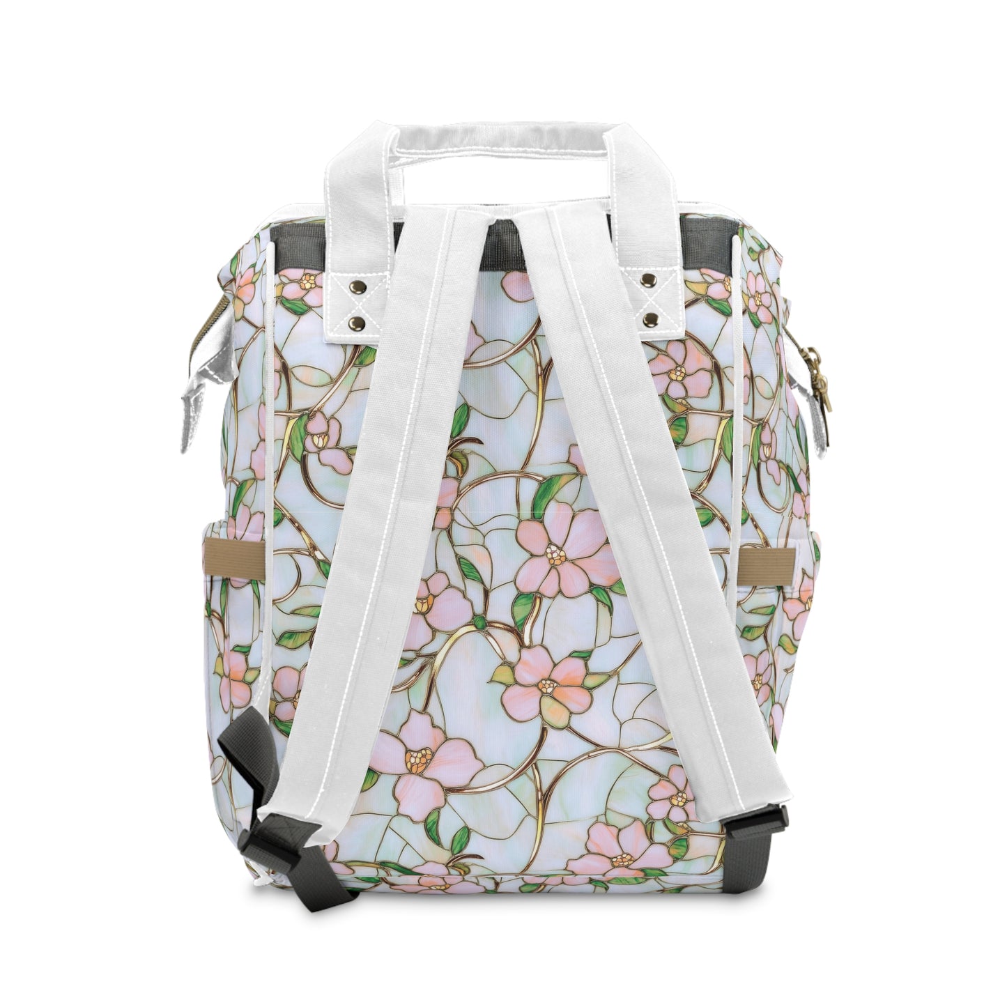 Floral Diaper Backpack for Moms, Stylish Baby Bag, Travel Diaper Bag, Practical Nursery Backpack, Cute Baby Shower Gift