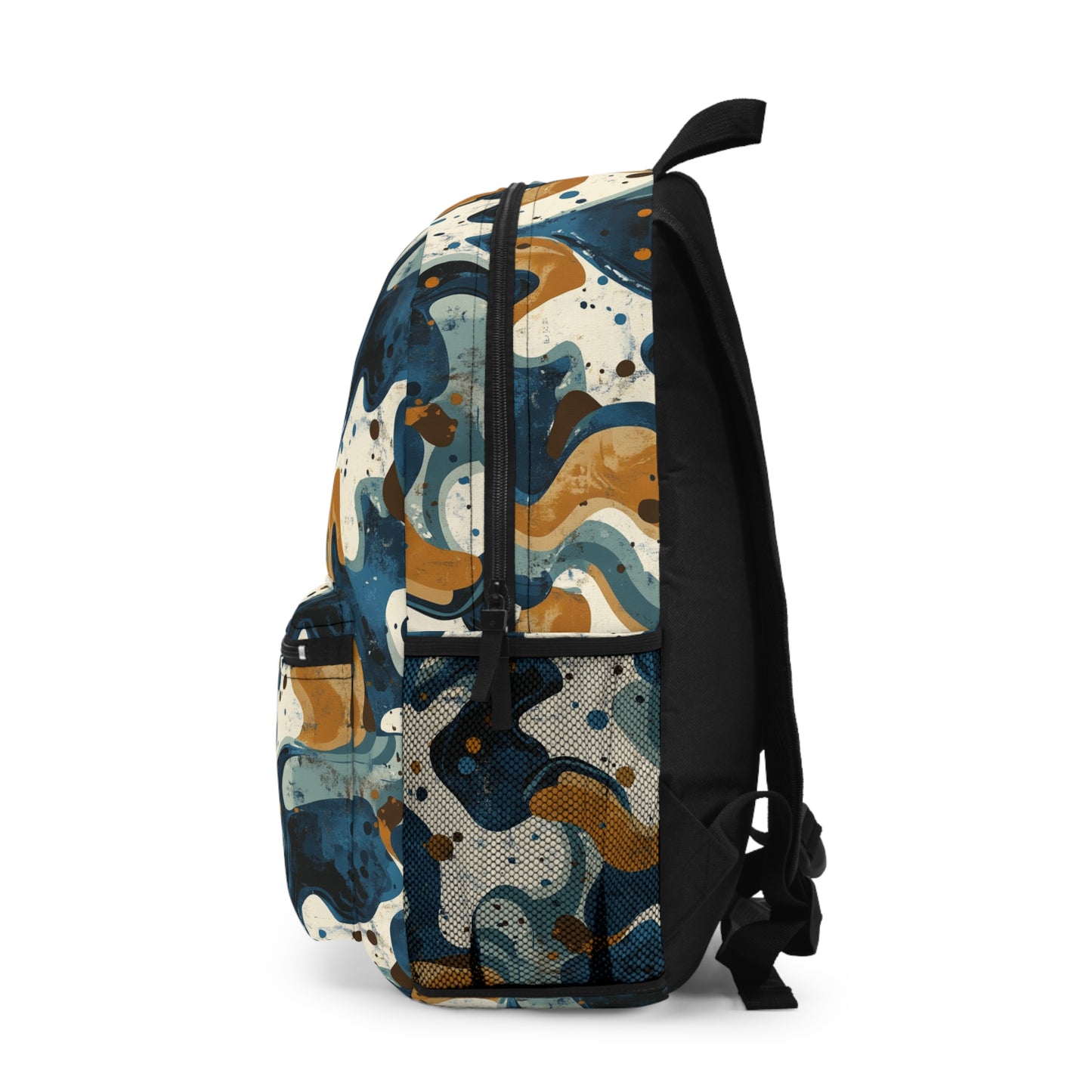 Trendy Abstract Backpack, Stylish School Bag, Unique Gift for Students, Colorful Tote for Hiking, Versatile Everyday Use