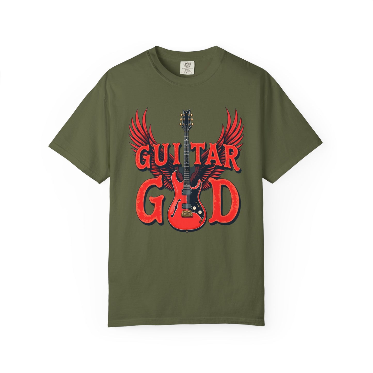 Guitar God T-Shirt, Music Lover Gift, Unisex Graphic Tee, Rock & Roll Apparel, Concert Outfit, Gift for Musicians