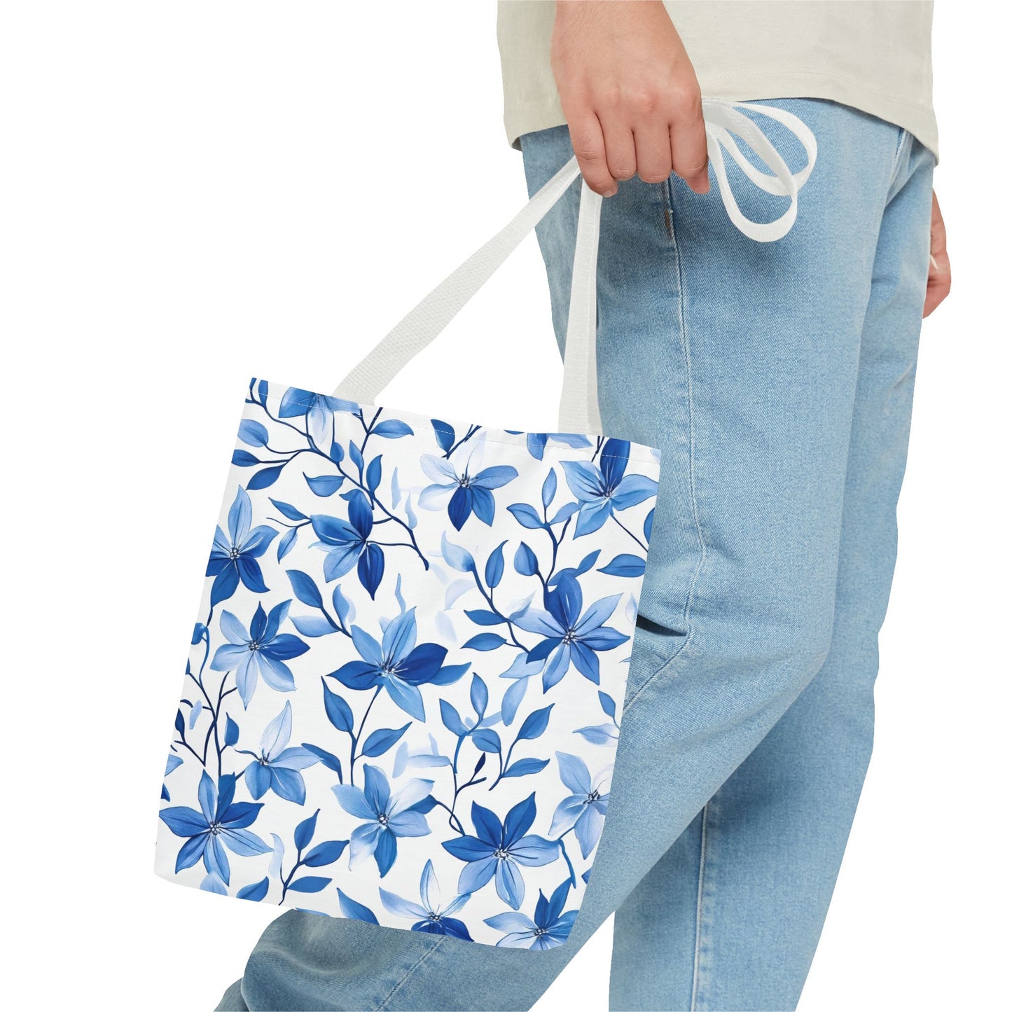 Charming Floral Tote Bag, Reusable Shopping Bag, Eco-Friendly, Gift for Her, Stylish Everyday Bag