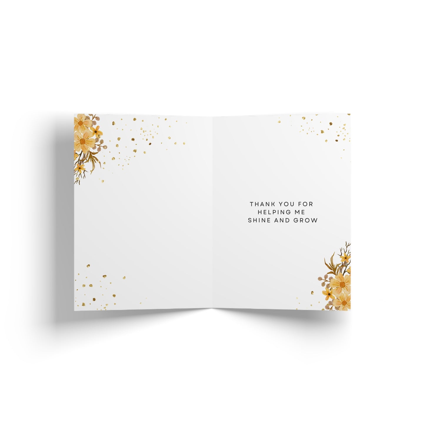 Elegant Thank You Greeting Cards for Teachers, Appreciation Notes, Teacher Gifts, Thank You Cards, Floral Design