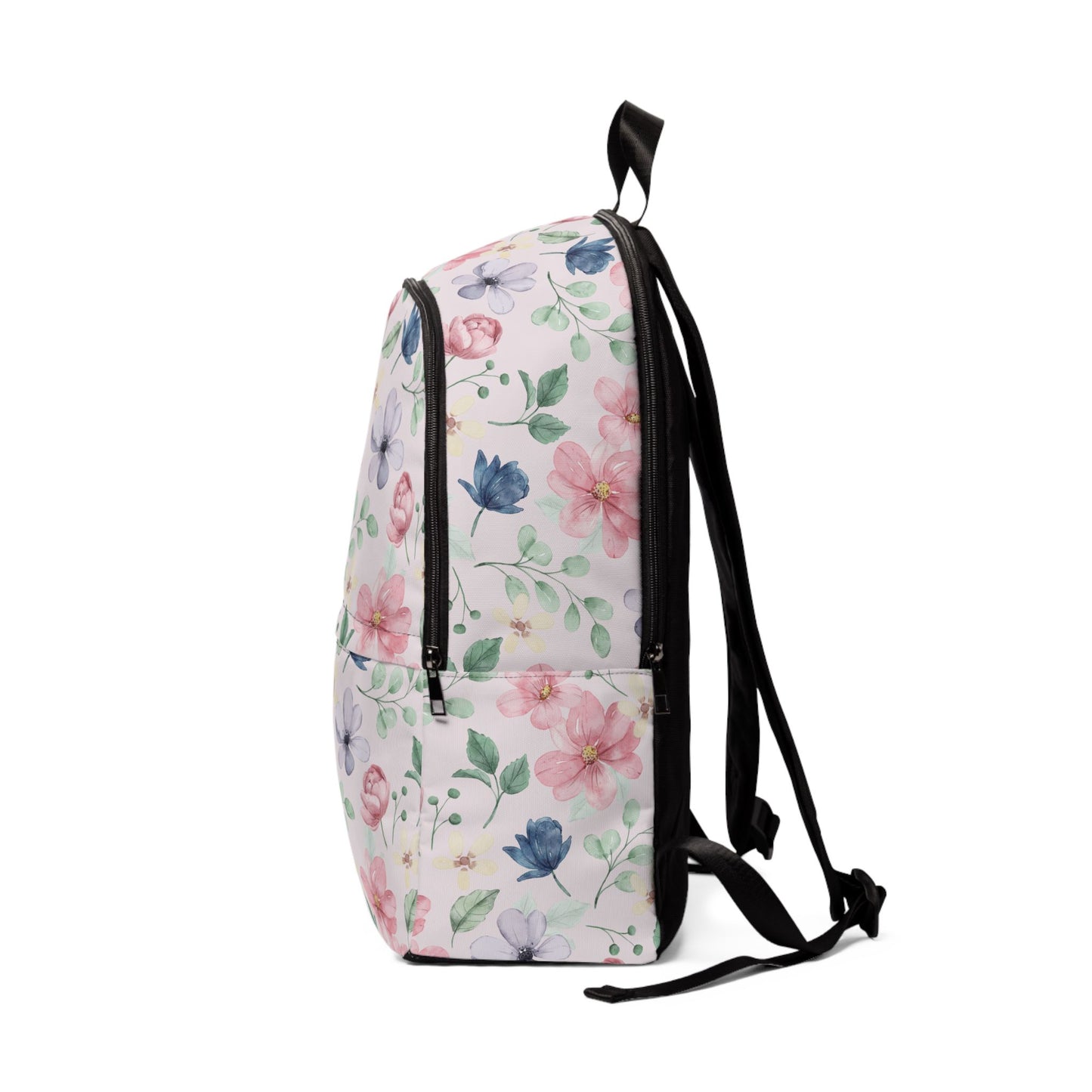 Floral Unisex Fabric Backpack, Stylish Daypack, School Bag, Travel Companion, Gift for Students, Back to School