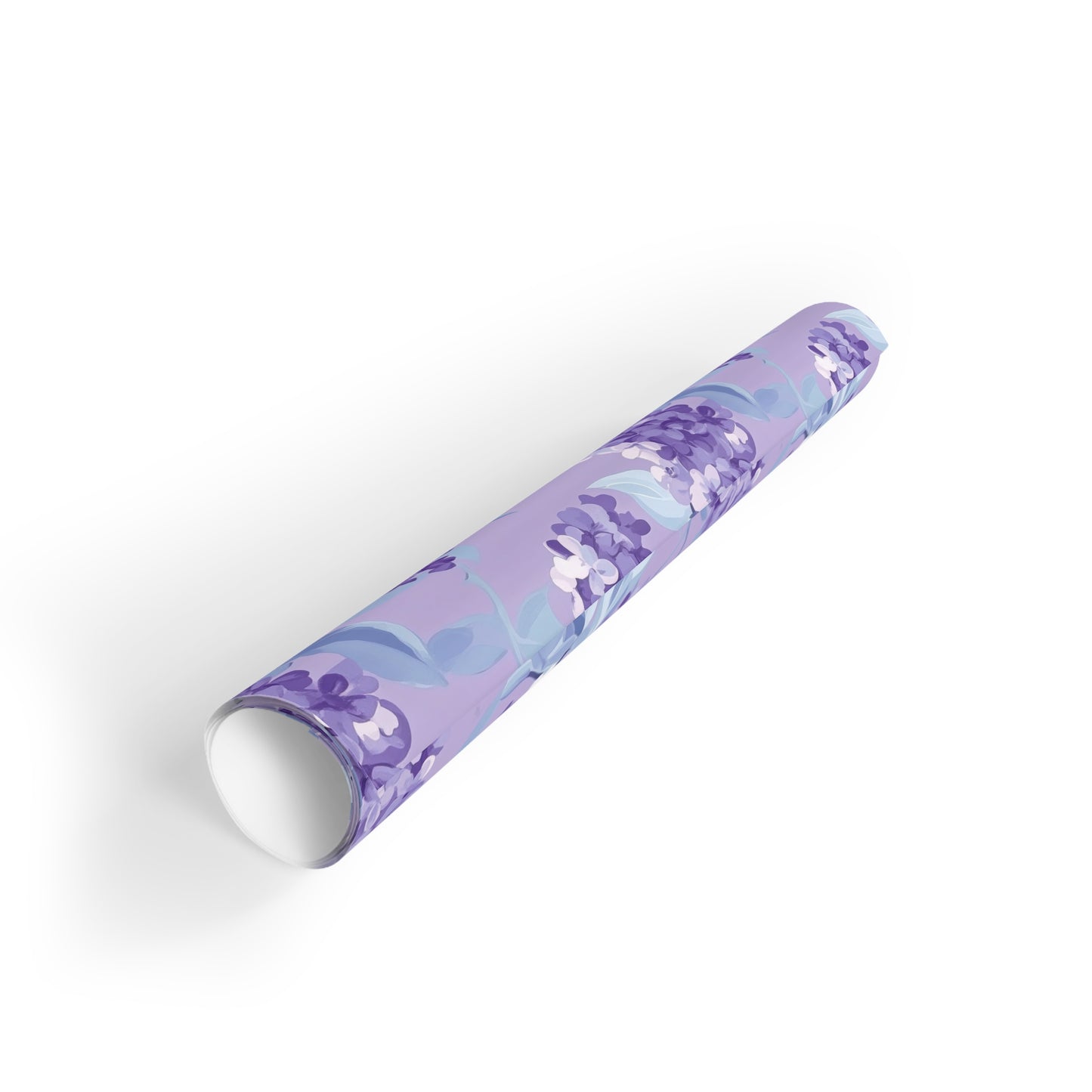 Lilac Floral Gift Wrapping Paper Roll | Elegant Purple Wrapping, Birthday, Wedding, Holiday Gift Wrap, Eco-Friendly