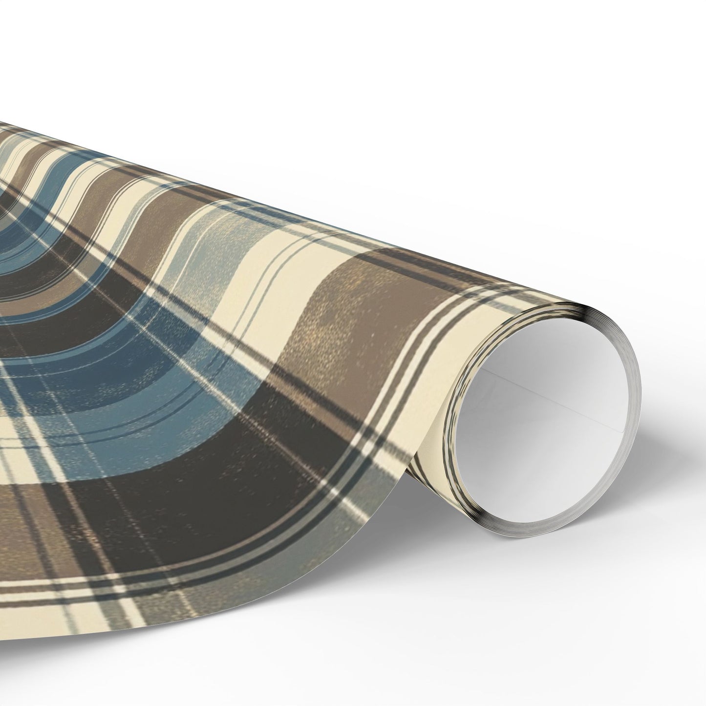 Plaid Wrapping Paper Roll, Rustic Gift Wrap for Holidays, Birthday, and Special Occasions