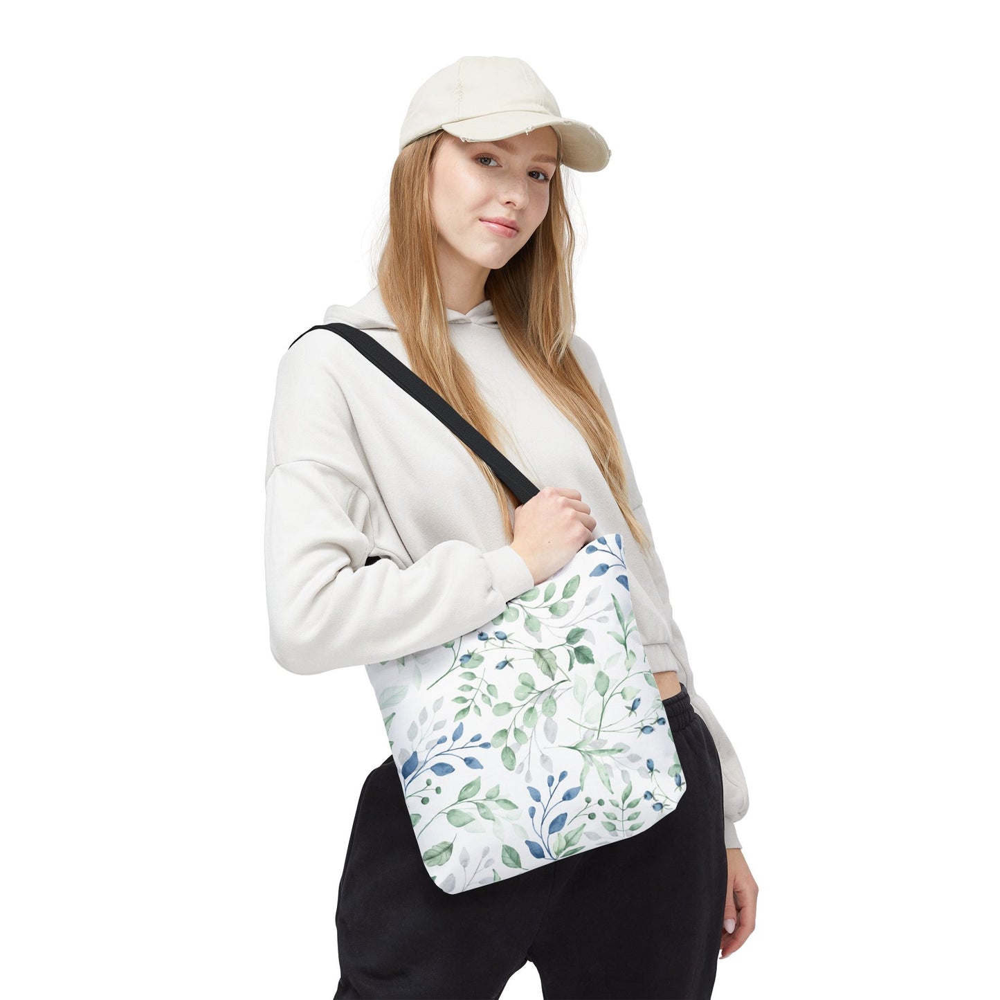 Botanical Print Tote Bag, Eco-Friendly Shopping Bag, Stylish Handbag, Gift for Her, Floral Design Tote, Everyday Use Bag