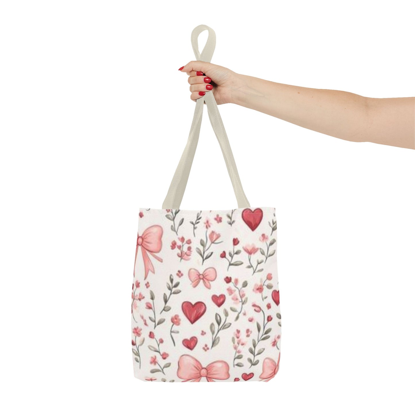Romantic Floral Tote Bag, Perfect for Mother’s Day, Valentine's Day, Bridesmaid Gift, Everyday Use, Cute Shopping Bag