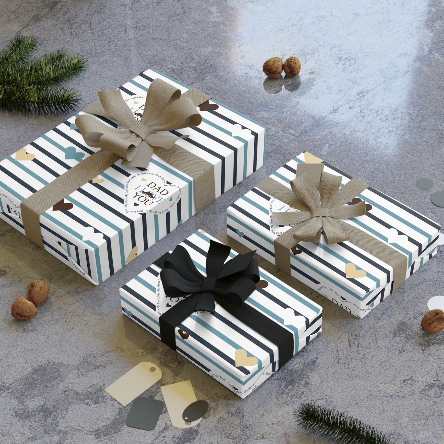 Heartfelt Gift Wrapping Paper Roll, Perfect for Celebrations, Birthdays, Holidays, Valentine’s Day, Eco-Friendly Wrap