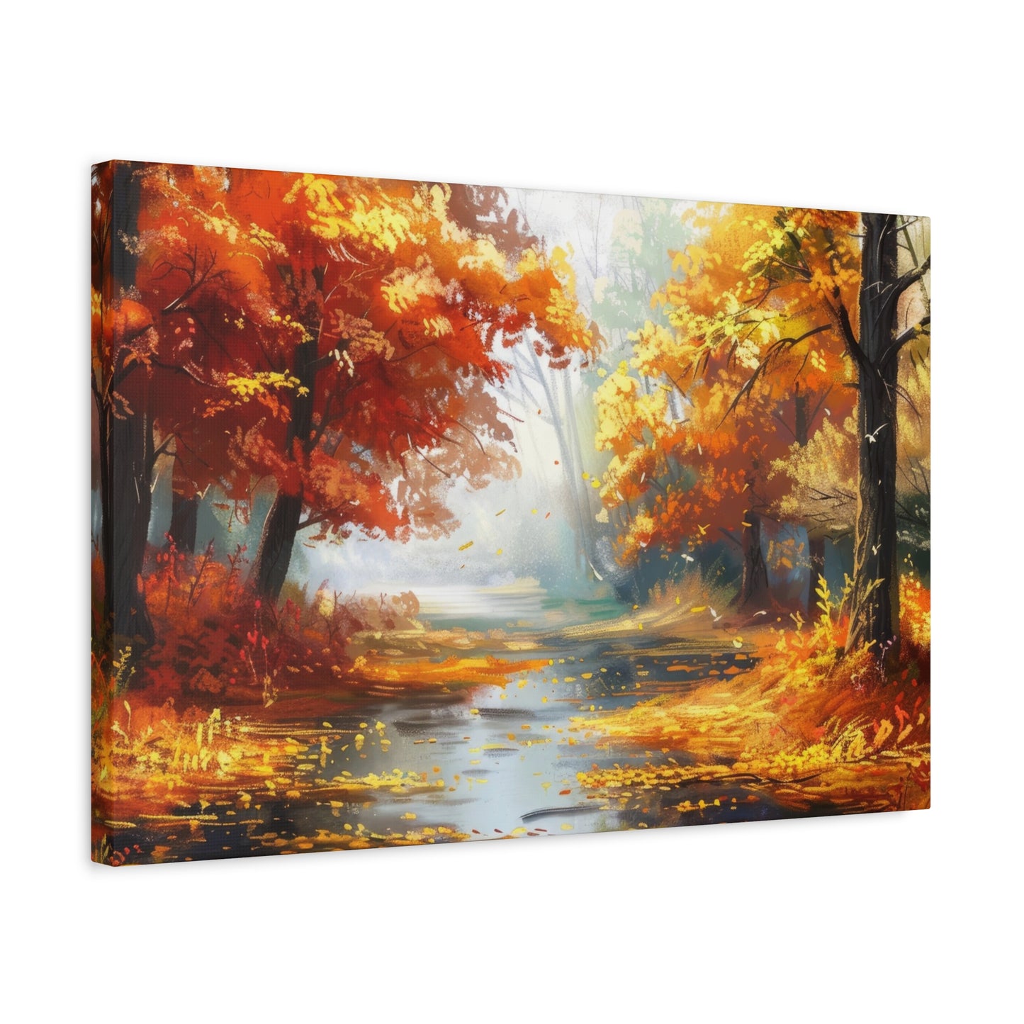 Autumn Serenity Canvas Print, Fall Decor, Home Wall Art, Nature Artwork, Gift for Nature Lovers, Cozy Decorating