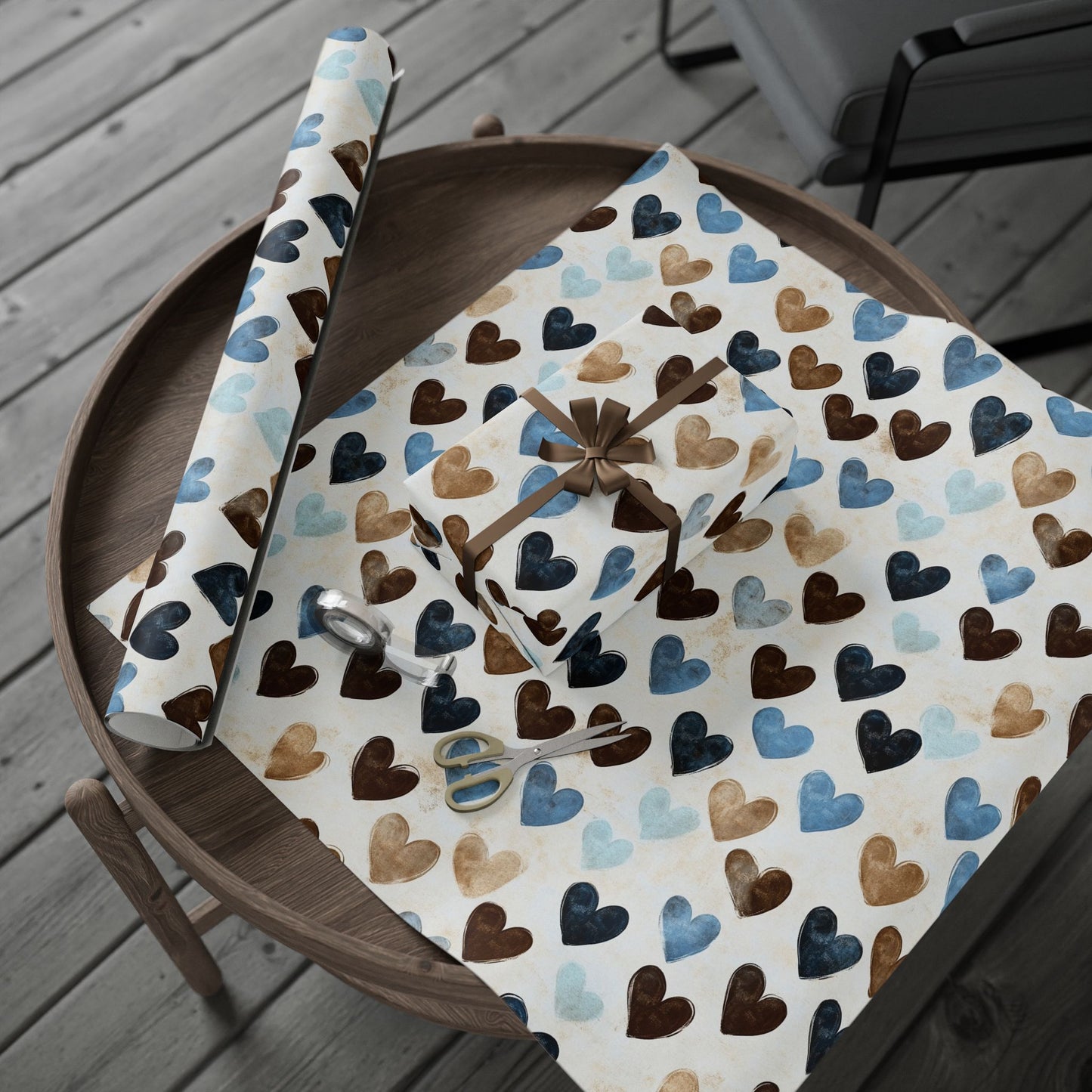 Heart Pattern Wrapping Paper, Gift Wrap, Birthday Pack, Eco-Friendly Wrapping, Valentine's Day Decor, Holiday Gift Ideas