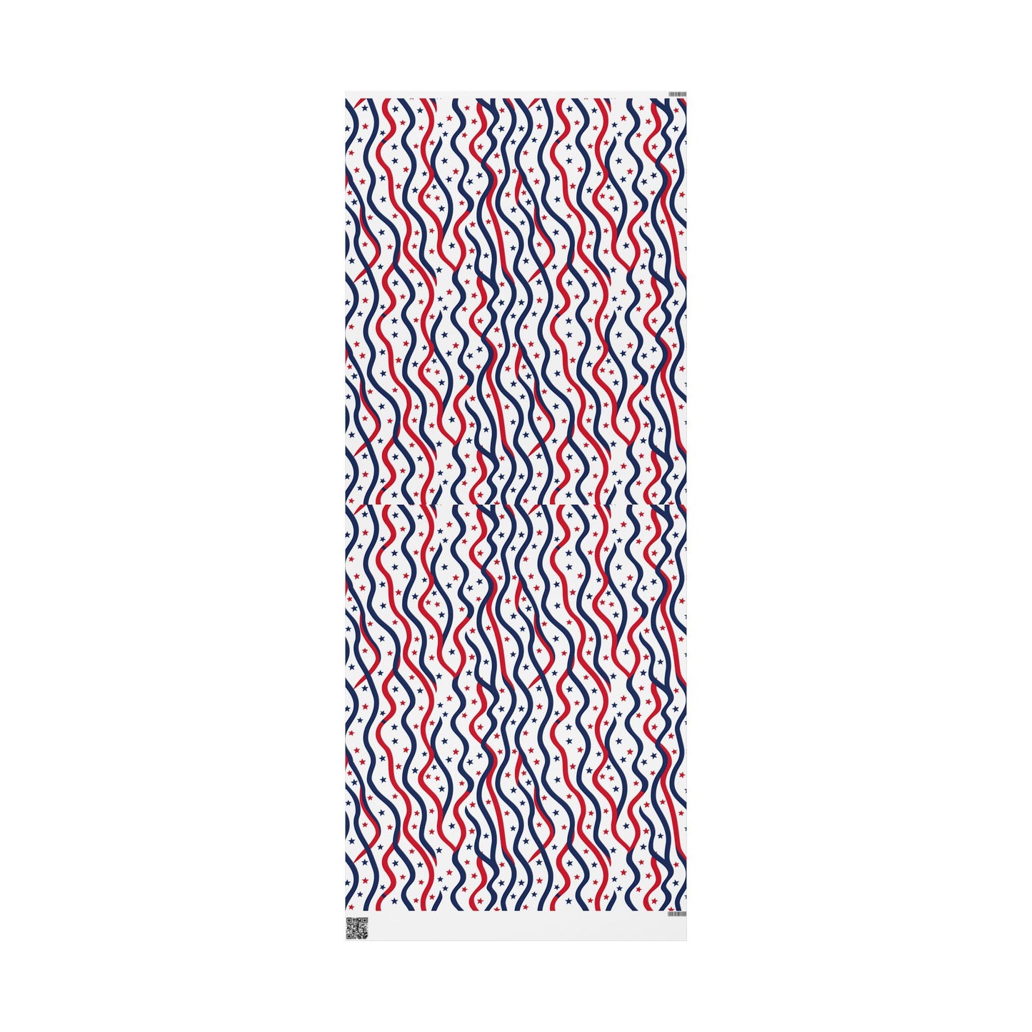 Patriotic Wrapping Paper for Holidays, Gift Wrap for Independence Day, Festive Decor, Star-Patterned Paper, Ideal for Celebrations