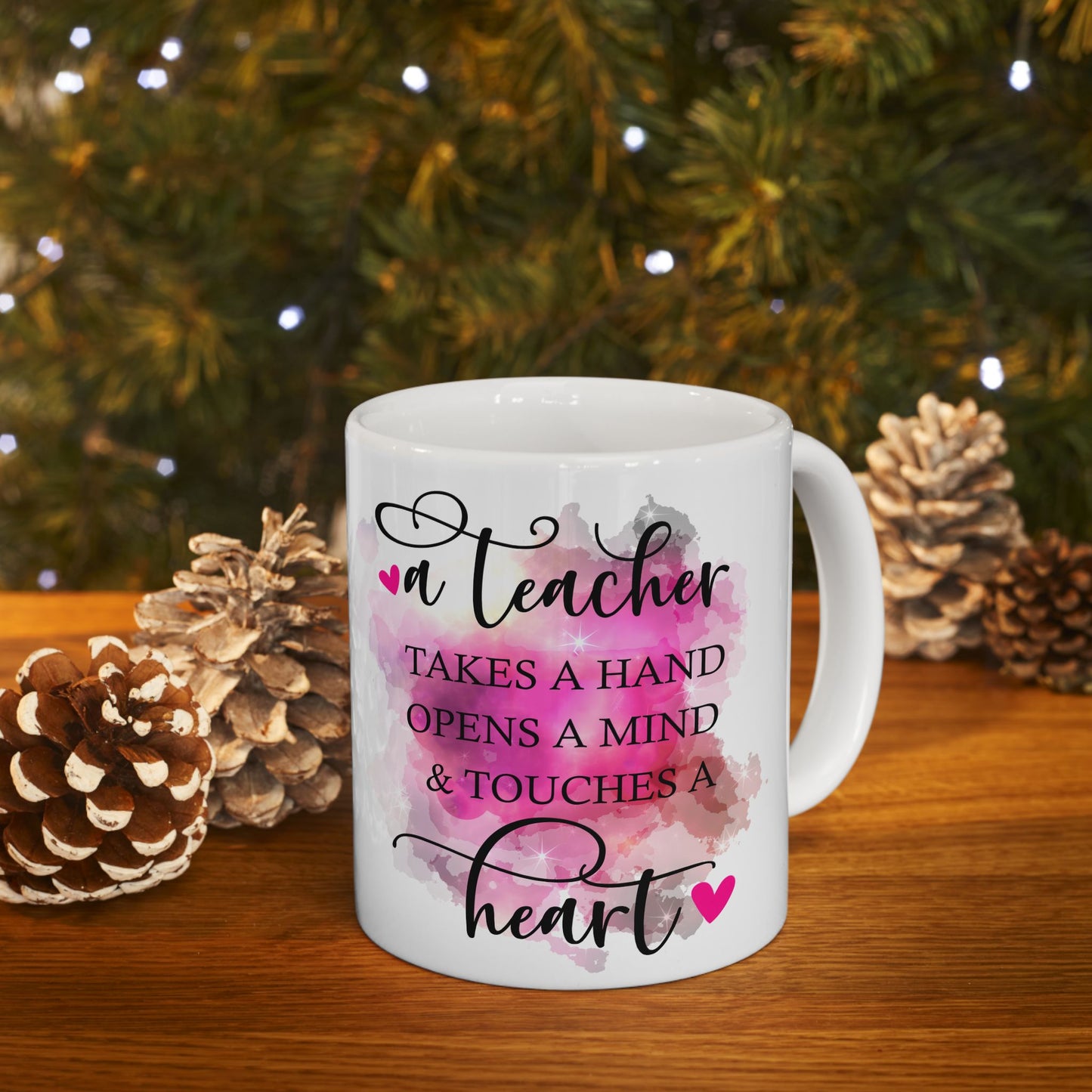 Teacher Appreciation Ceramic Mug - Motivational Gift, 11oz/15oz Coffee Cup for Educators, End of Year Gift, Inspirational Quote