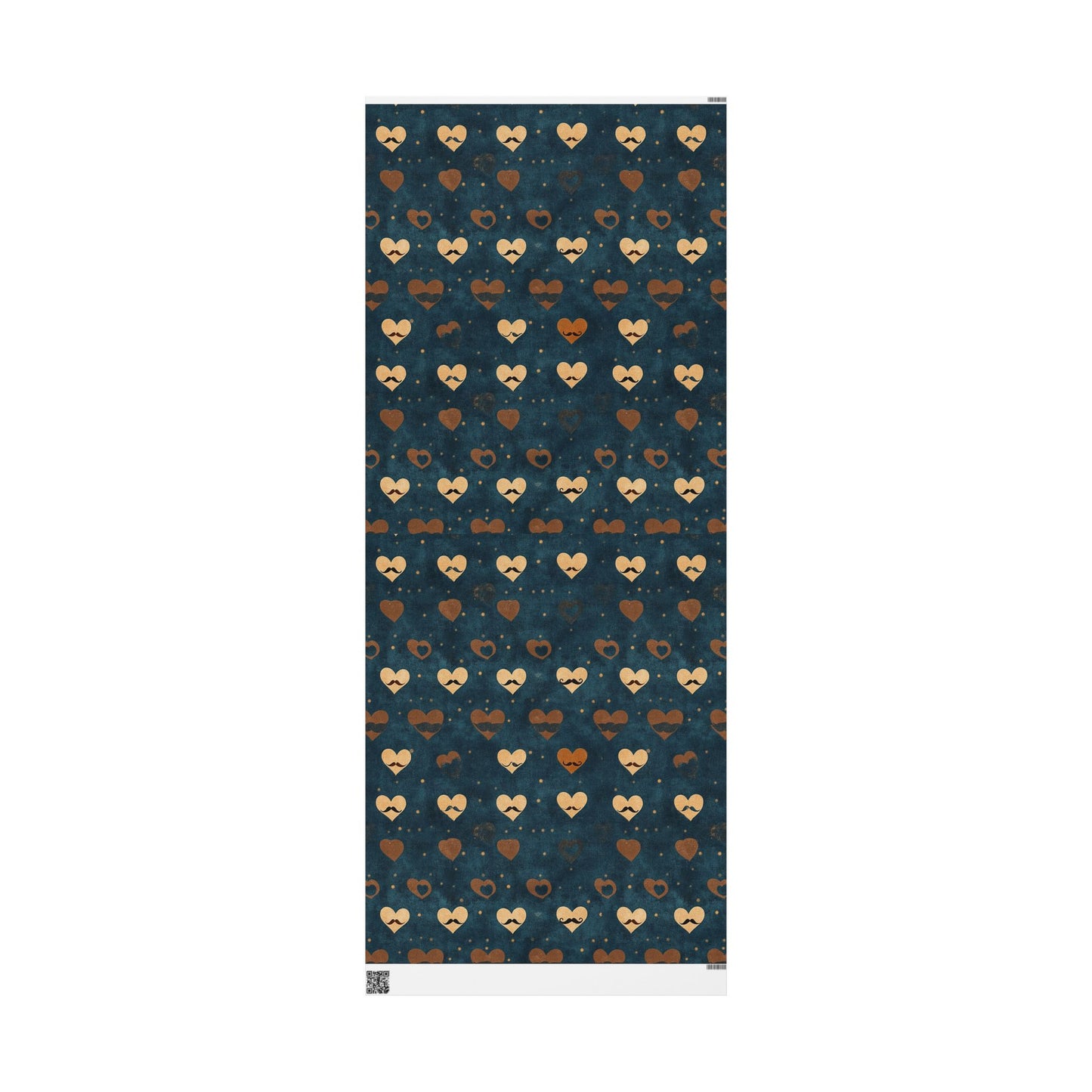 Heart Pattern Wrapping Paper, Romantic Gift Wrap, Valentine's Day, Birthday Present, Eco-Friendly Packaging, Rustic Decor
