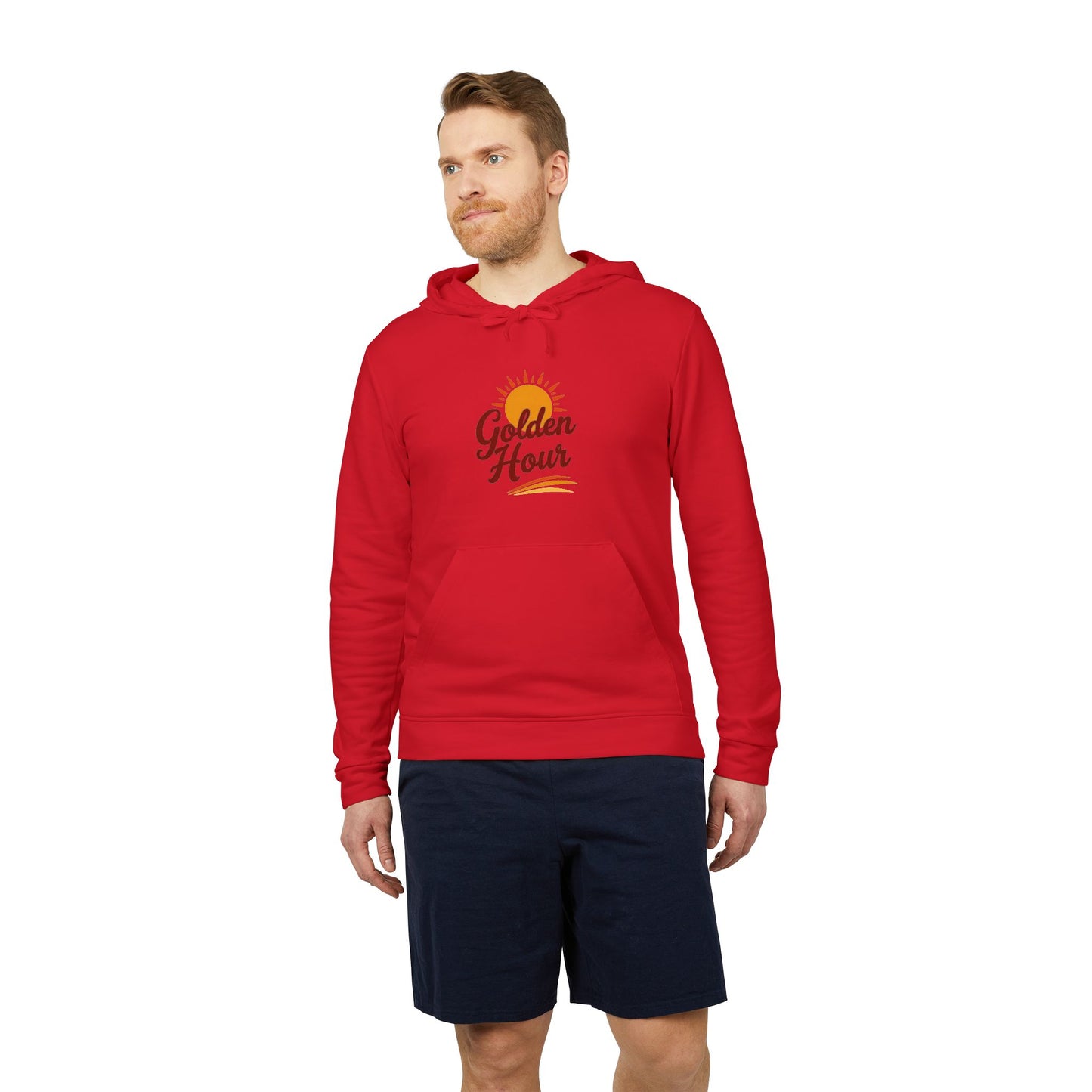 Golden Hour Fleece Hoodie - Cozy Unisex Sweatshirt for Travel, Casual Wear, Gift for Friends, Fall Fashion, Hoodie for Relaxing