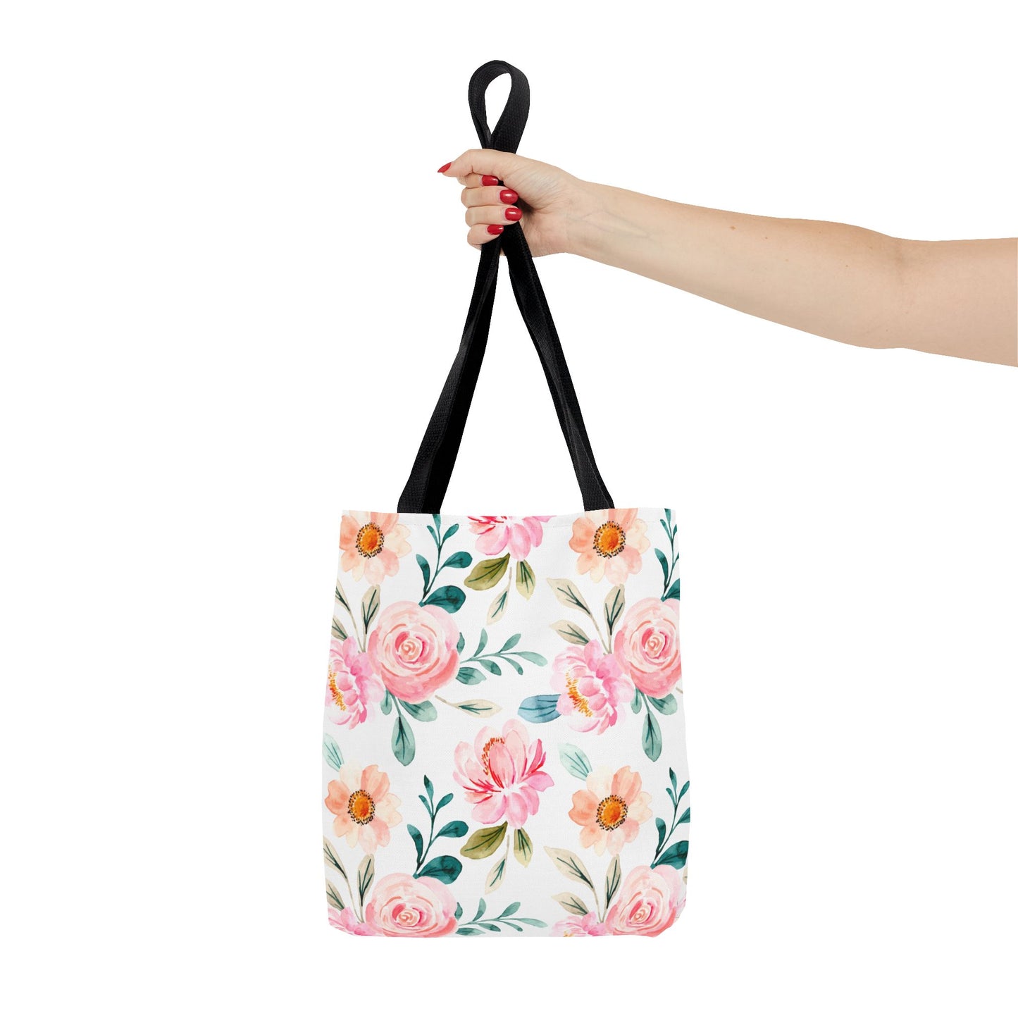 Floral Print Tote Bag, Stylish Shopping, Eco-Friendly Gift, Beach Bag, Floral Tote, Everyday Carryall