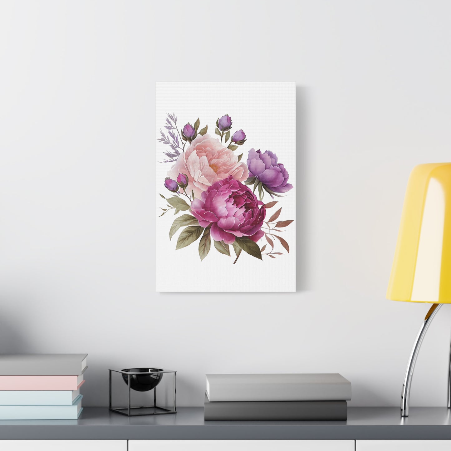 Floral Wall Art Canvas, Home Decor, Gift for Her, Peony Art, Living Room Decoration, Mothers Day