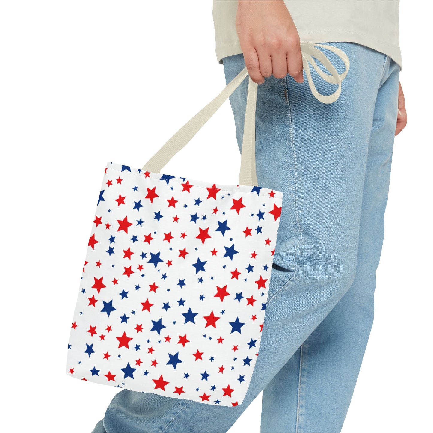 Patriotic Star Tote Bag, Perfect for 4th of July, Festivals, Shopping, Beach Days, Everyday Use, Gift for Her
