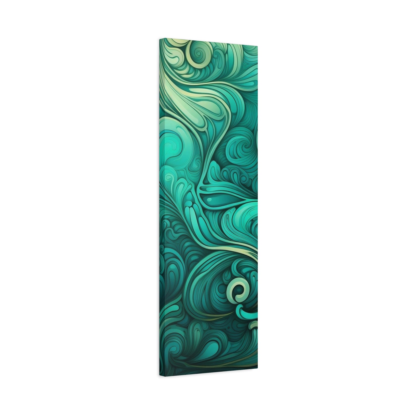 Artistic Stretched Canvas Wall Art, Modern Home Décor, Abstract Swirl Design, Living Room Decoration, Unique Gift for Art Lovers