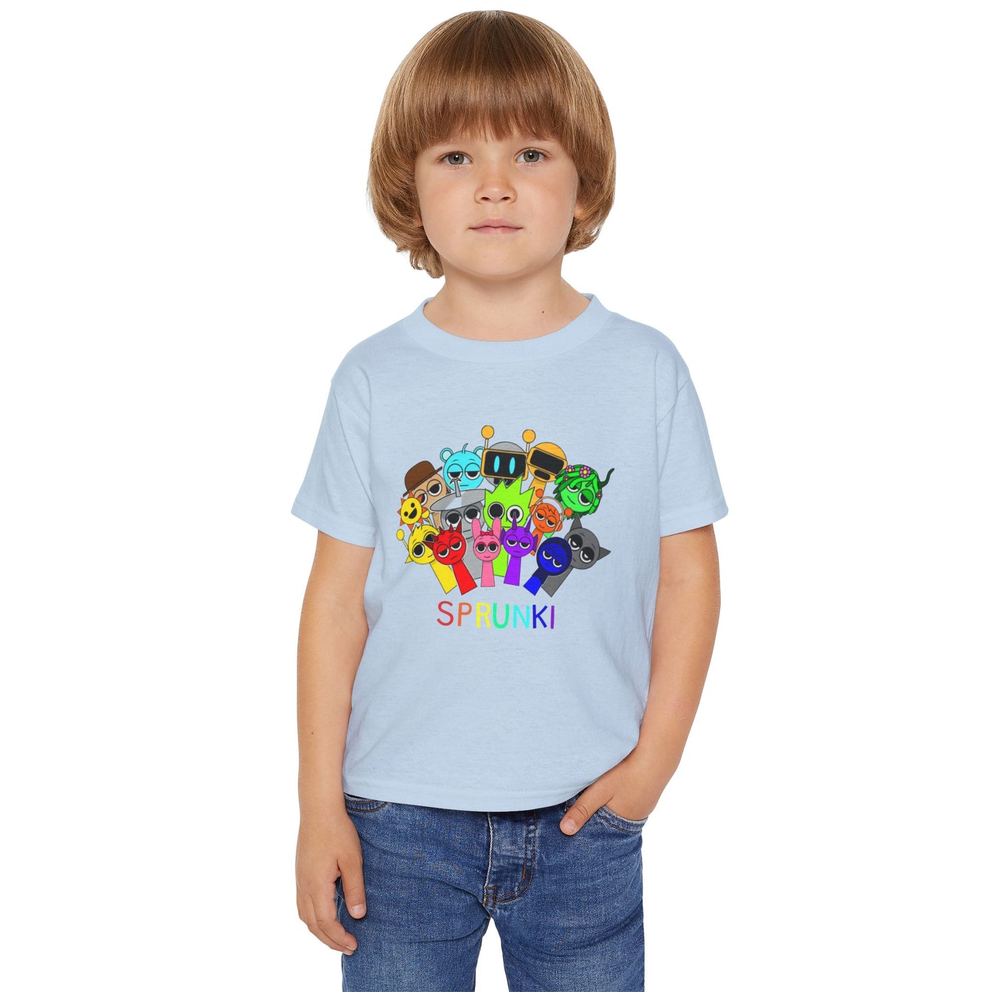 Colorful Toddler T-Shirt with Fun Characters | Kids Gift, Birthday Shirt, Holiday Apparel, Playful Outfit, Cute Tee
