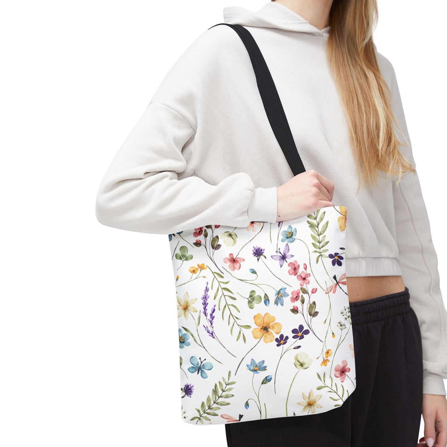 Floral Tote Bag - Stylish, Versatile, Reusable Shopping Bag, Eco-Friendly Gift, Perfect for Spring & Summer