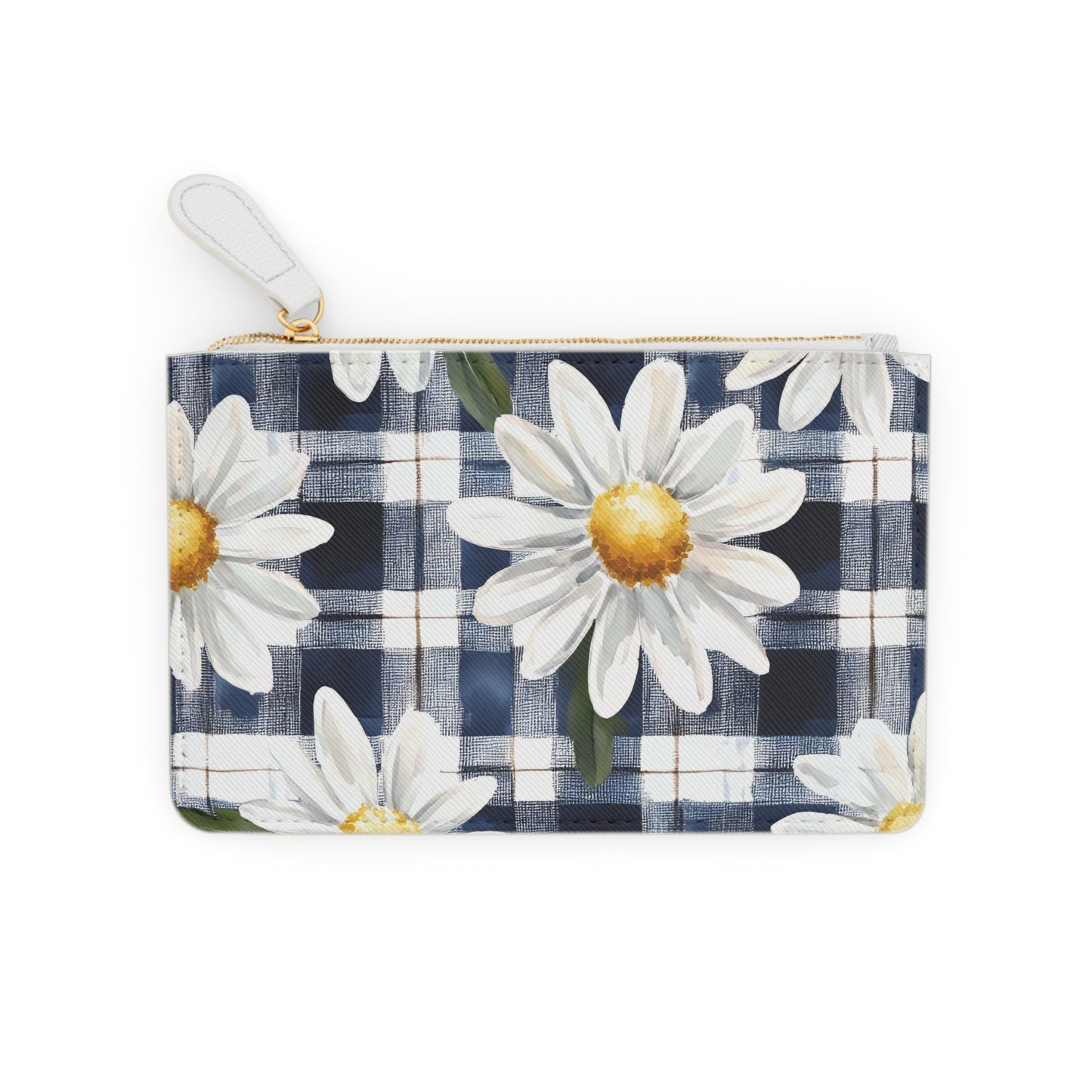 Chic Daisy Print Mini Clutch Bag | Elegant Pouch for Events, Gift for Her, Spring Accessory, Makeup Organizer, Floral Wallet