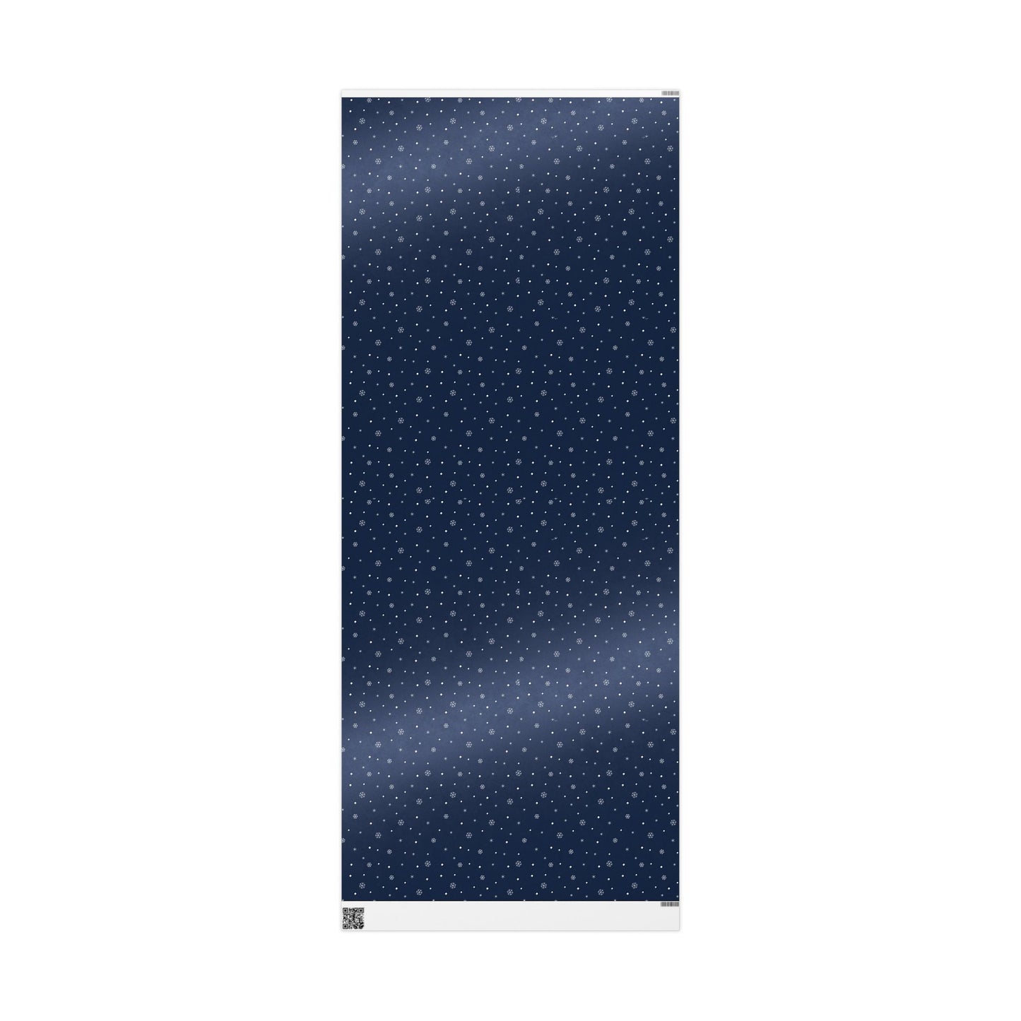 Navy Blue Snowflake Wrapping Paper, Festive Gift Wrap for Holidays, Christmas, Birthday, Winter Celebration, Eco-friendly Decorative Paper