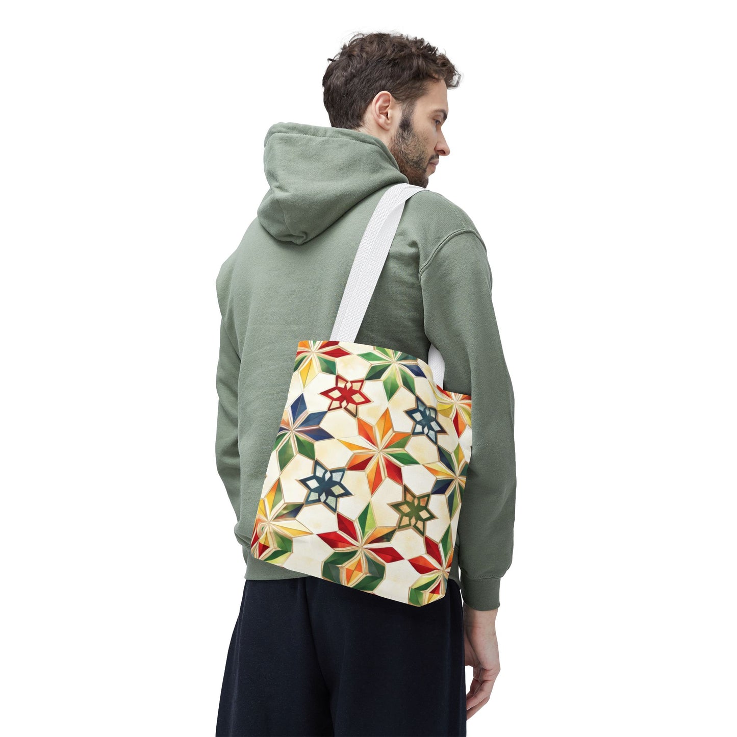 Colorful Geometric Tote Bag - Versatile Shopping Bag, Beach Tote, Gym Bag, Eco-Friendly Gift, Travel Companion