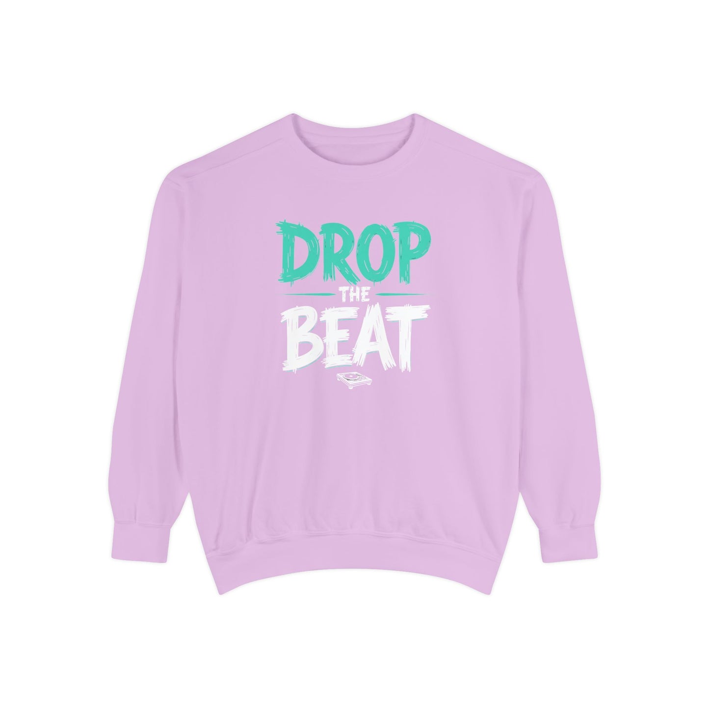 Drop the Beat Sweatshirt, Cozy Music Sweatshirt, Unisex Graphic Apparel, Perfect for Concerts, Unique Gift for Music Lovers